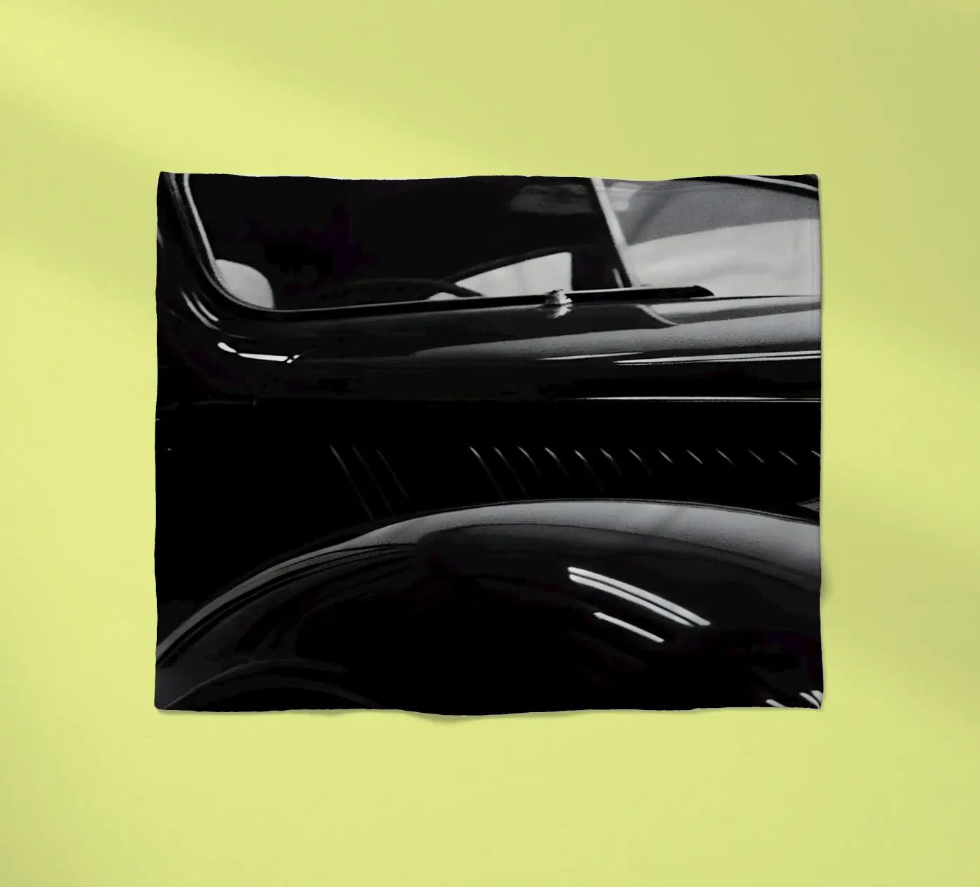 Monochrome Oldtimer Fleecedecke von CAR EDITION