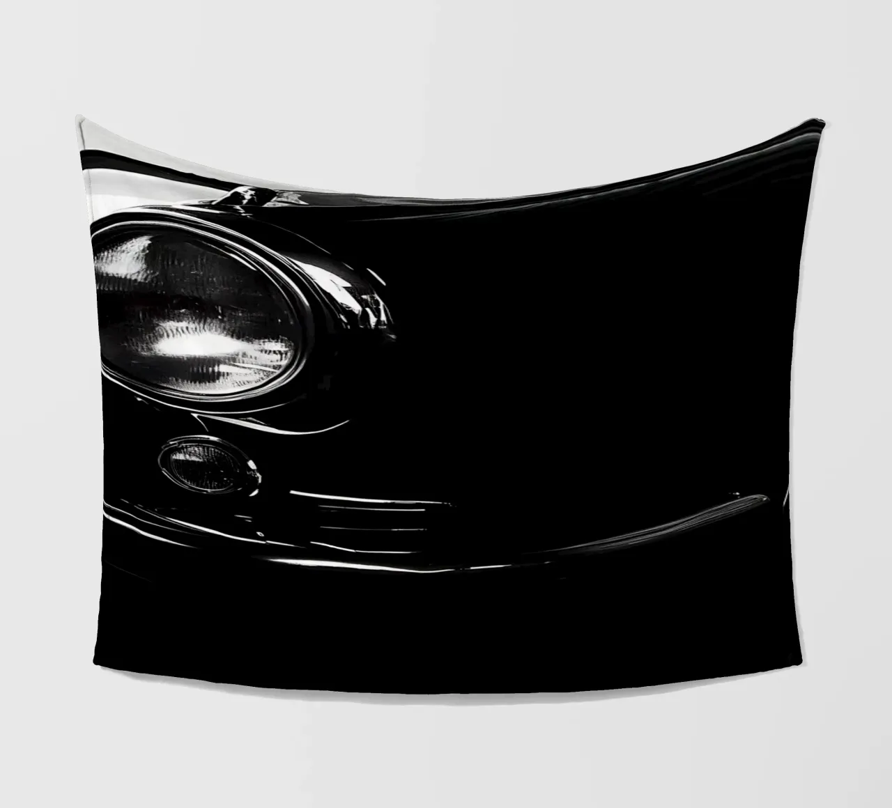 Monochrome Oldtimer Fleecedecke von CAR EDITION