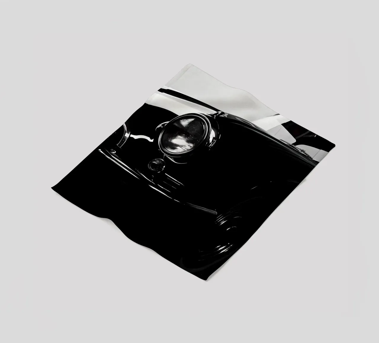 Monochrome Oldtimer Fleecedecke von CAR EDITION