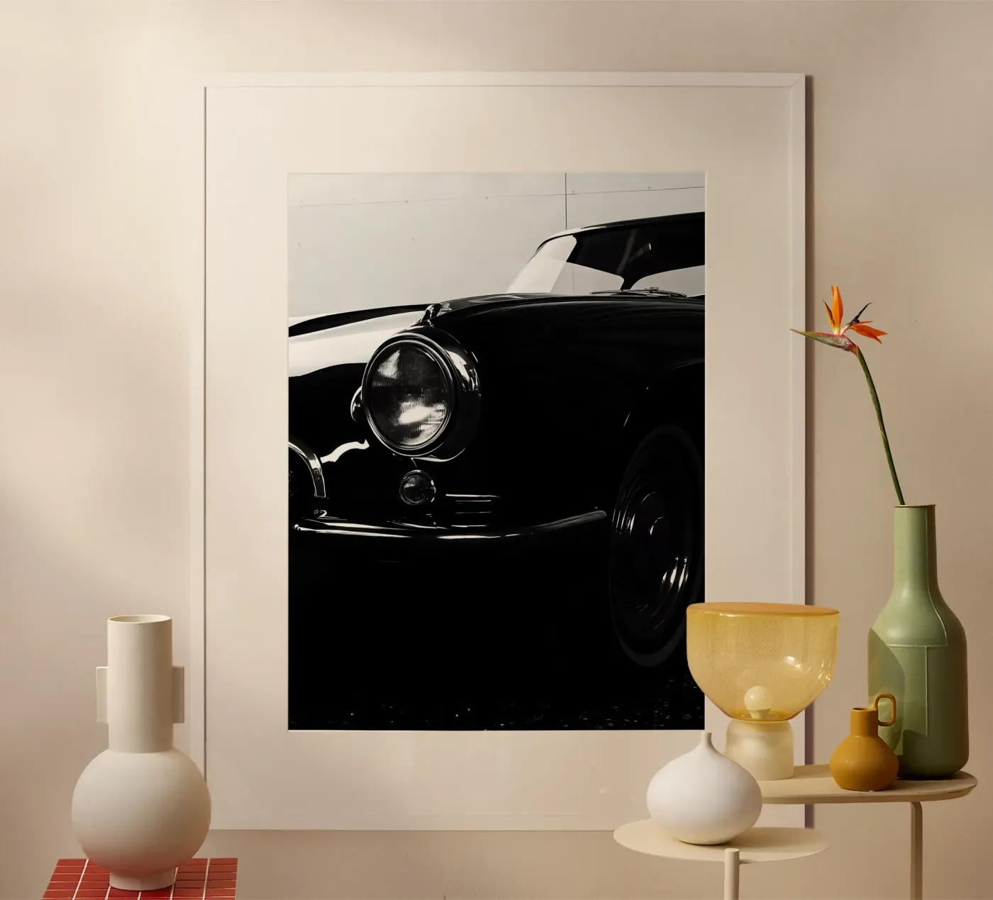 Monochrome Oldtimer Poster von CAR EDITION