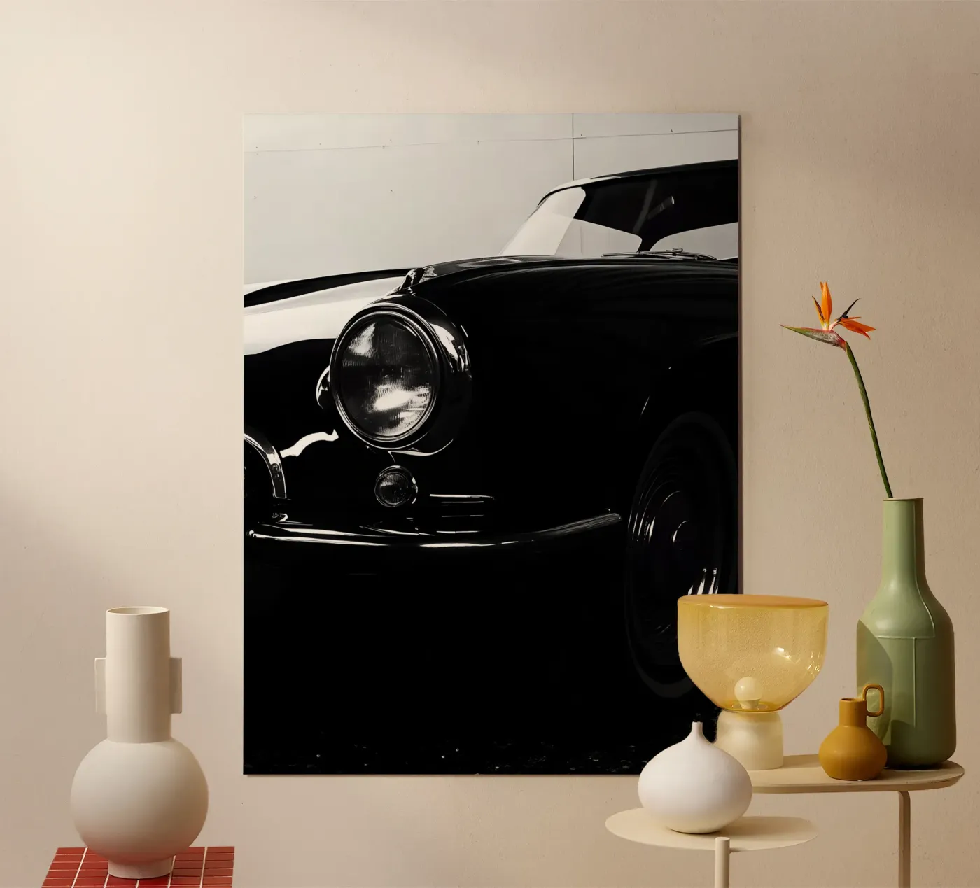 Monochrome Oldtimer Poster von CAR EDITION