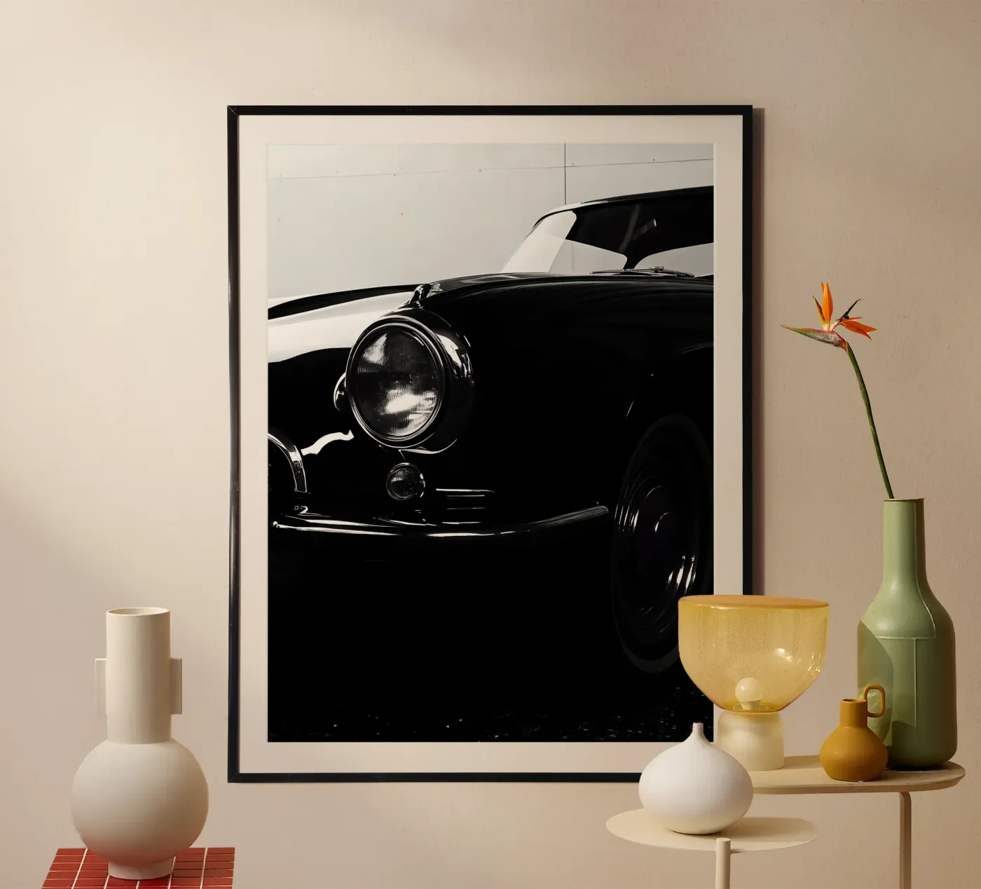 Monochrome Oldtimer Poster von CAR EDITION