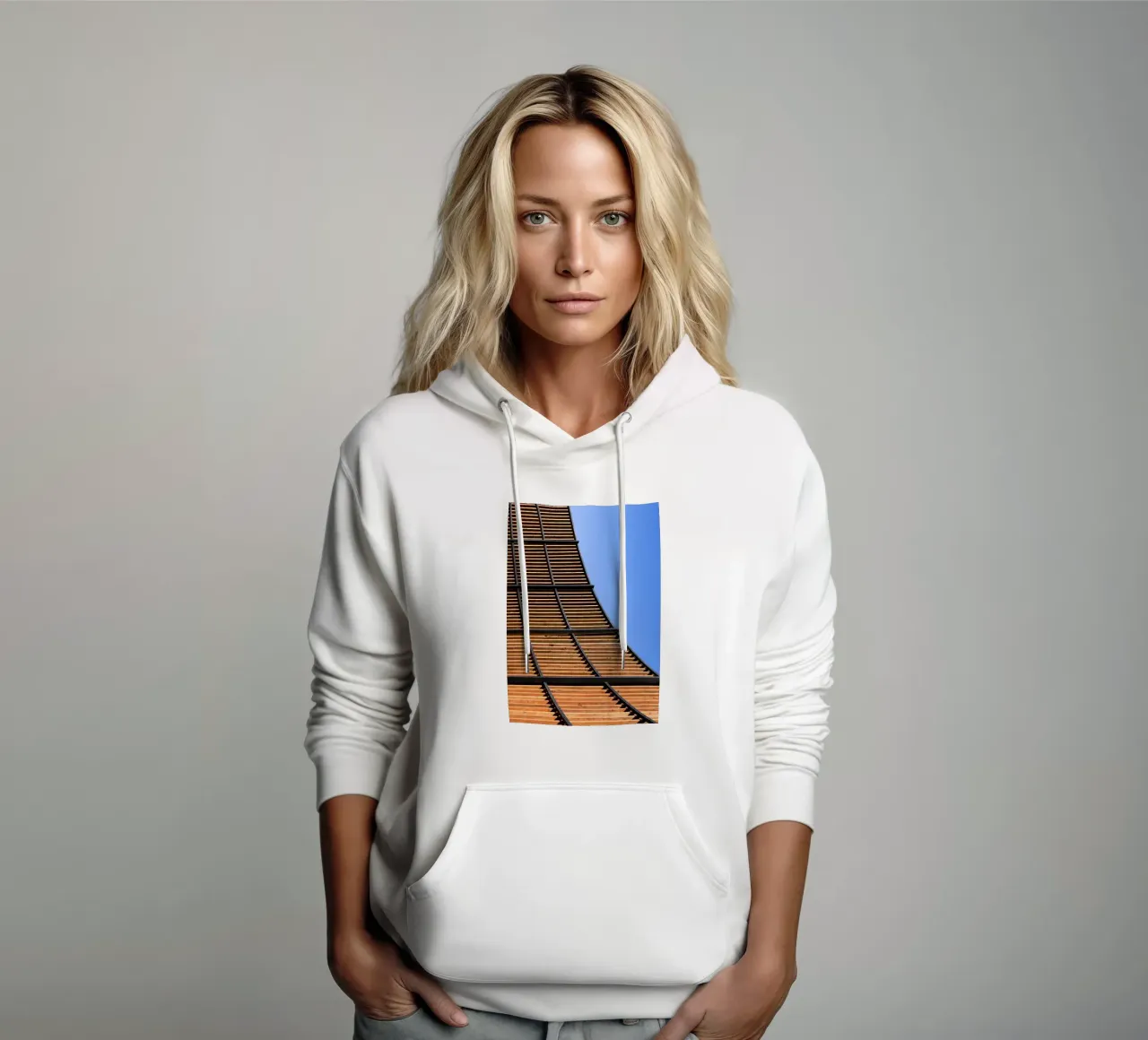 Curve felpa con cappuccio da rafael campezato