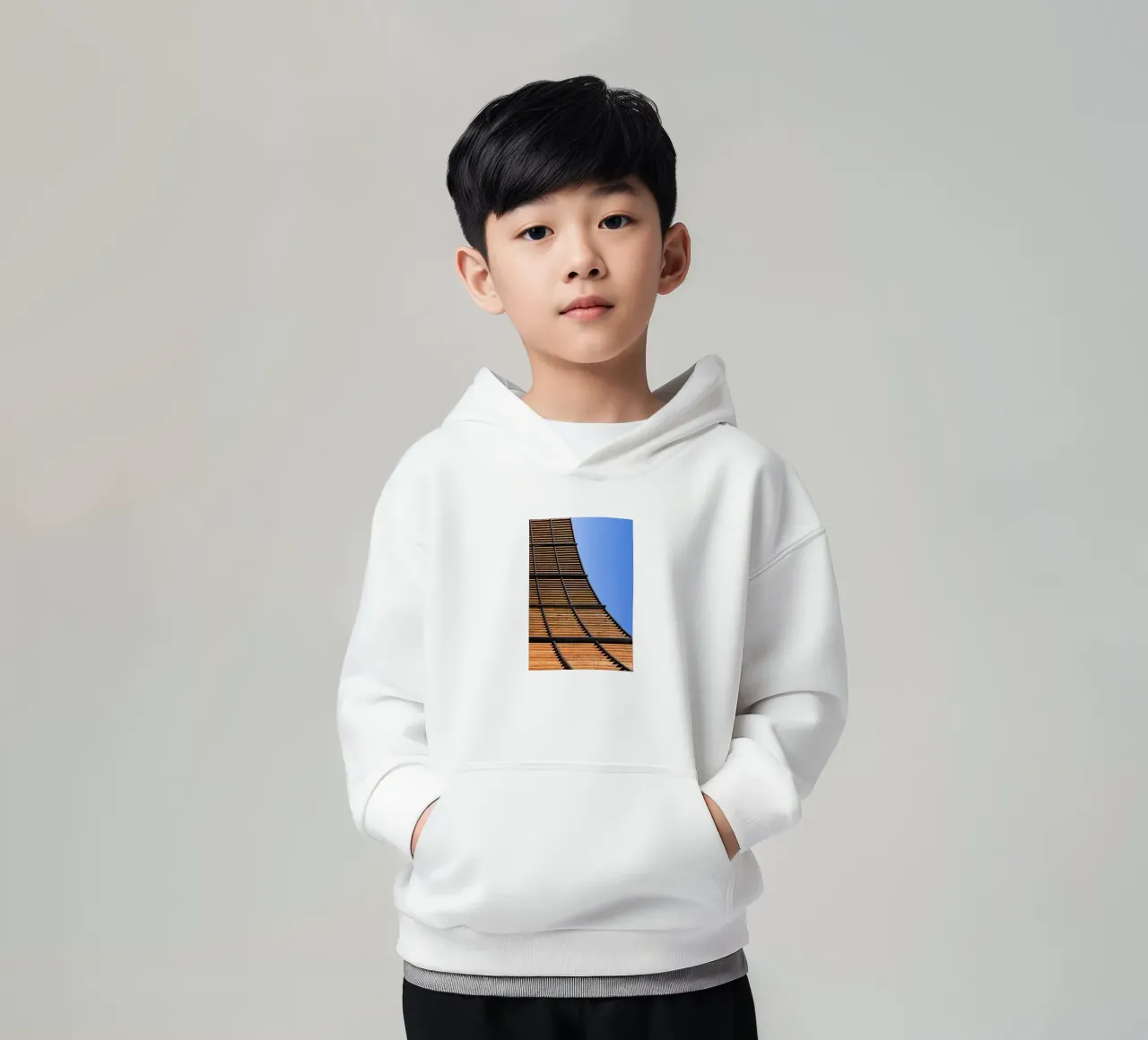 Curve felpa bambino con cappuccio da rafael campezato