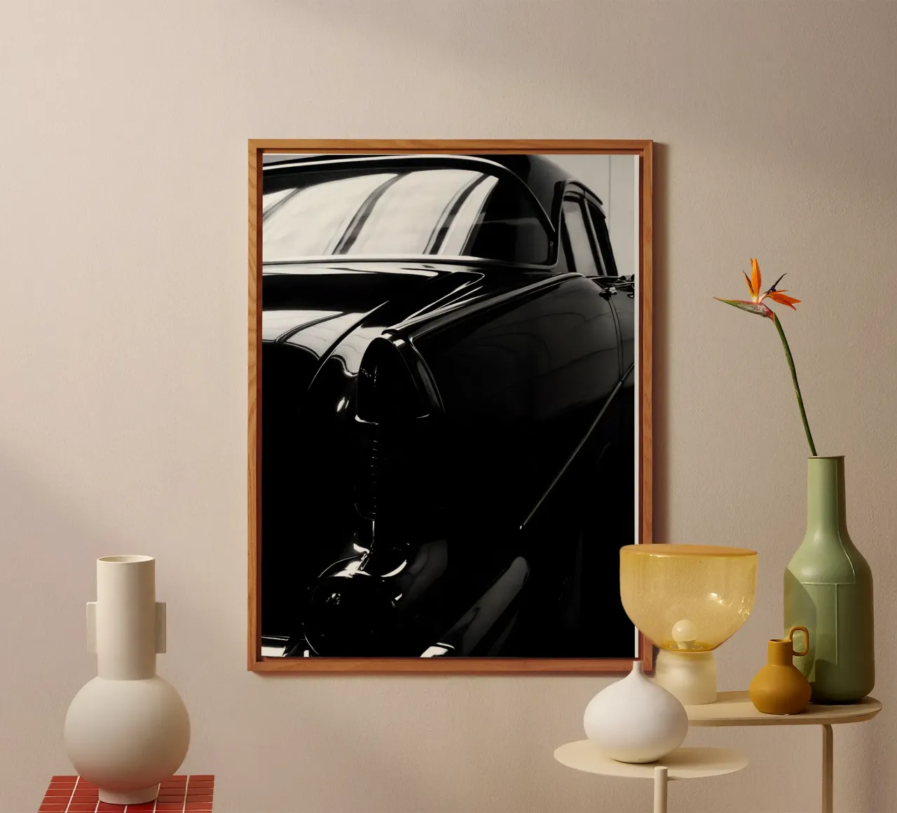 Auto d'epoca monocromatiche alluminio dibond da CAR EDITION