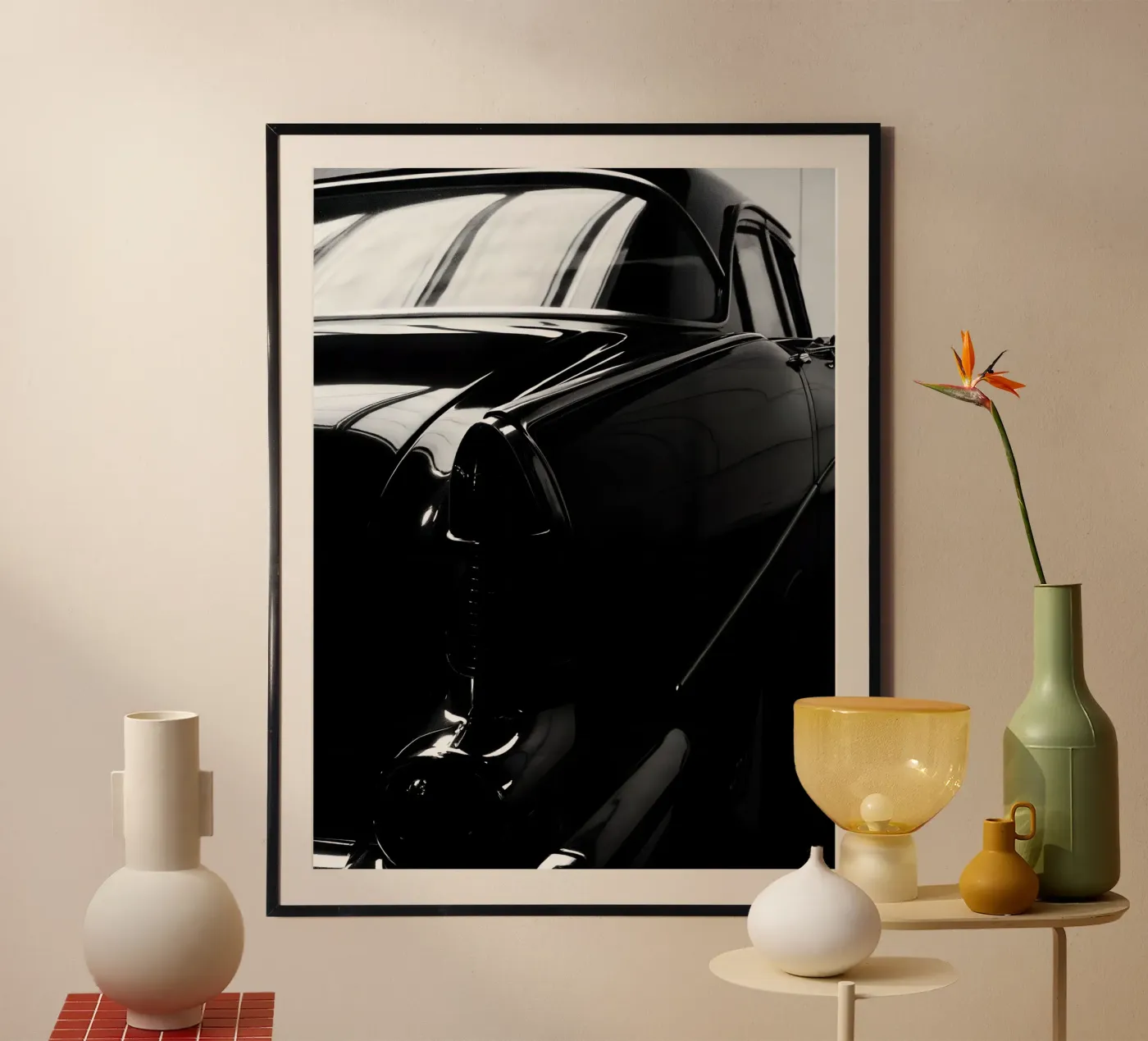 Monochrome Oldtimer Poster von CAR EDITION