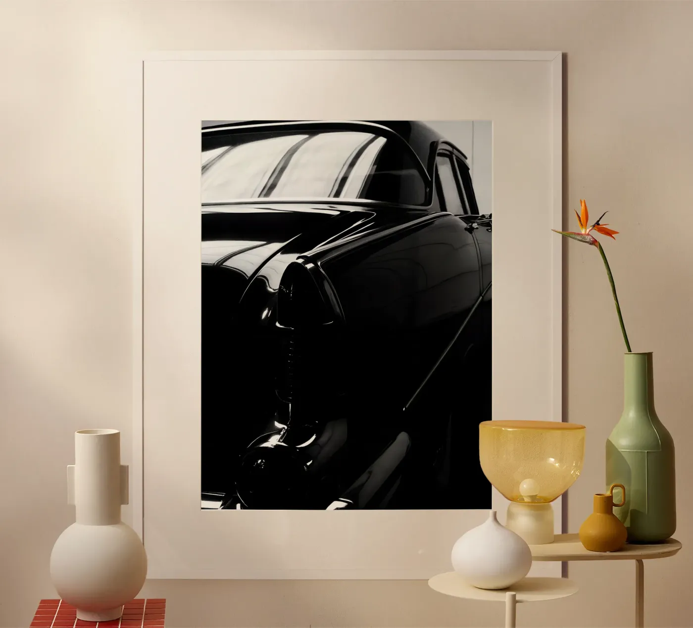 Monochrome Oldtimer Poster von CAR EDITION