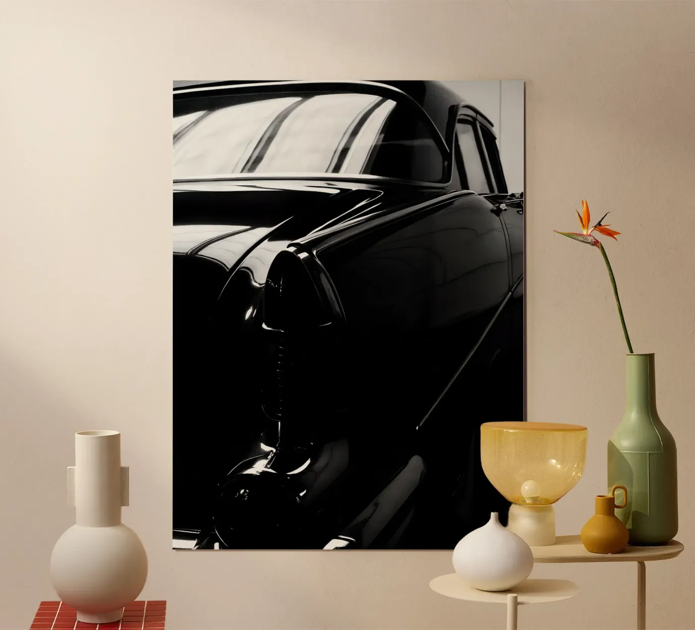 Monochrome Oldtimer Poster von CAR EDITION