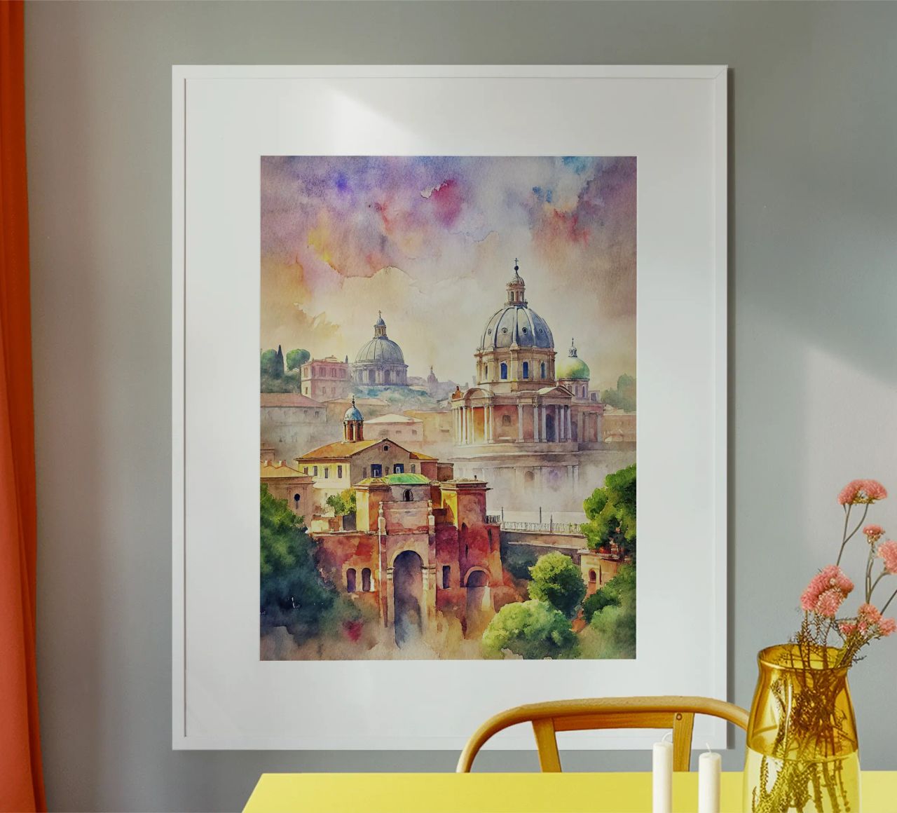 A Drawing of Rome poster by ARTVI-SHOP