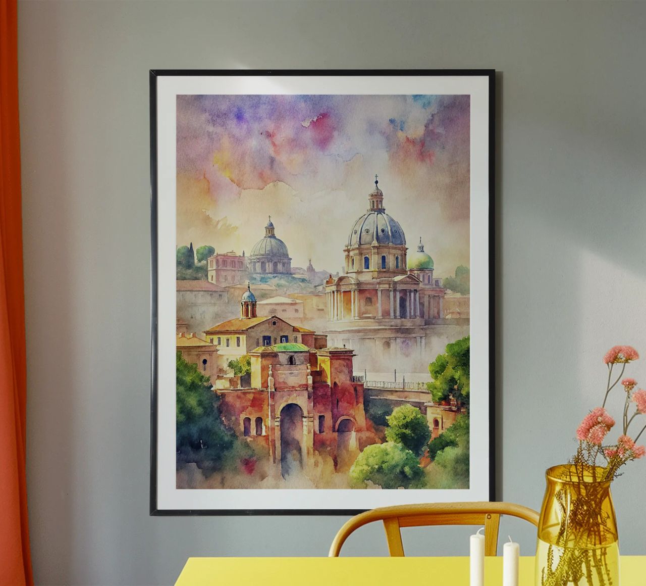 A Drawing of Rome poster by ARTVI-SHOP