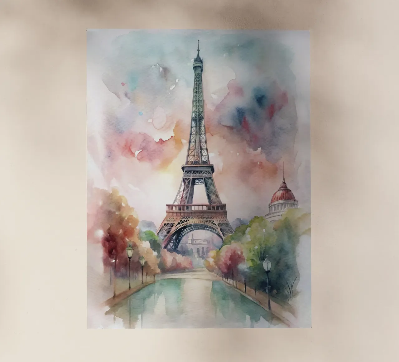 A Drawing of Paris backlit film by 🎁 ARTVI-SHOP