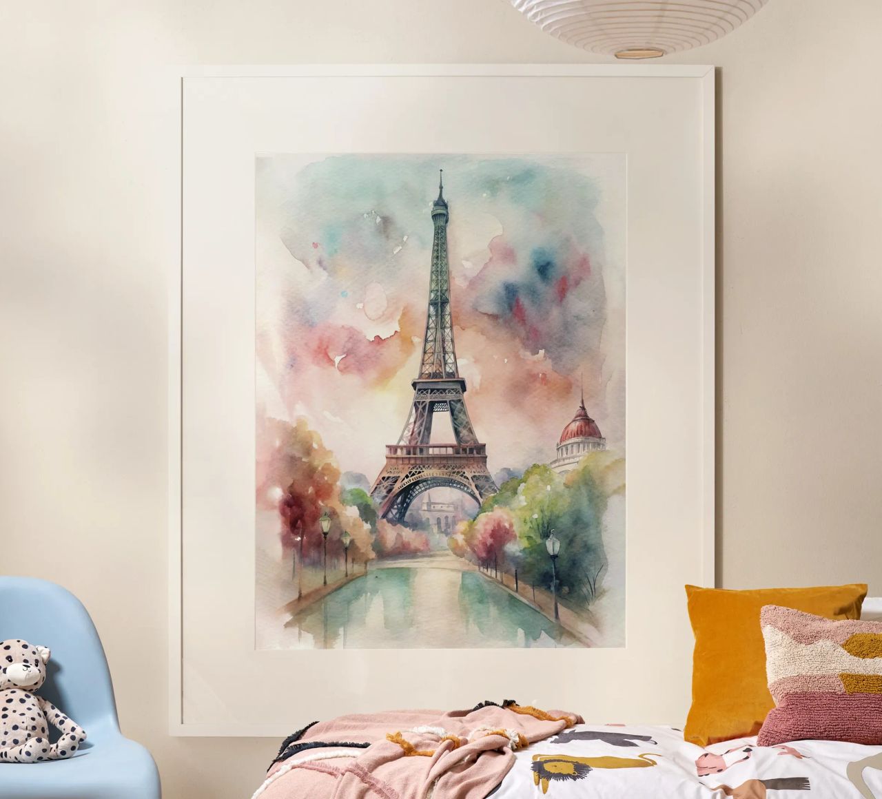 Eine Zeichnung von Paris Poster von ARTVI-SHOP