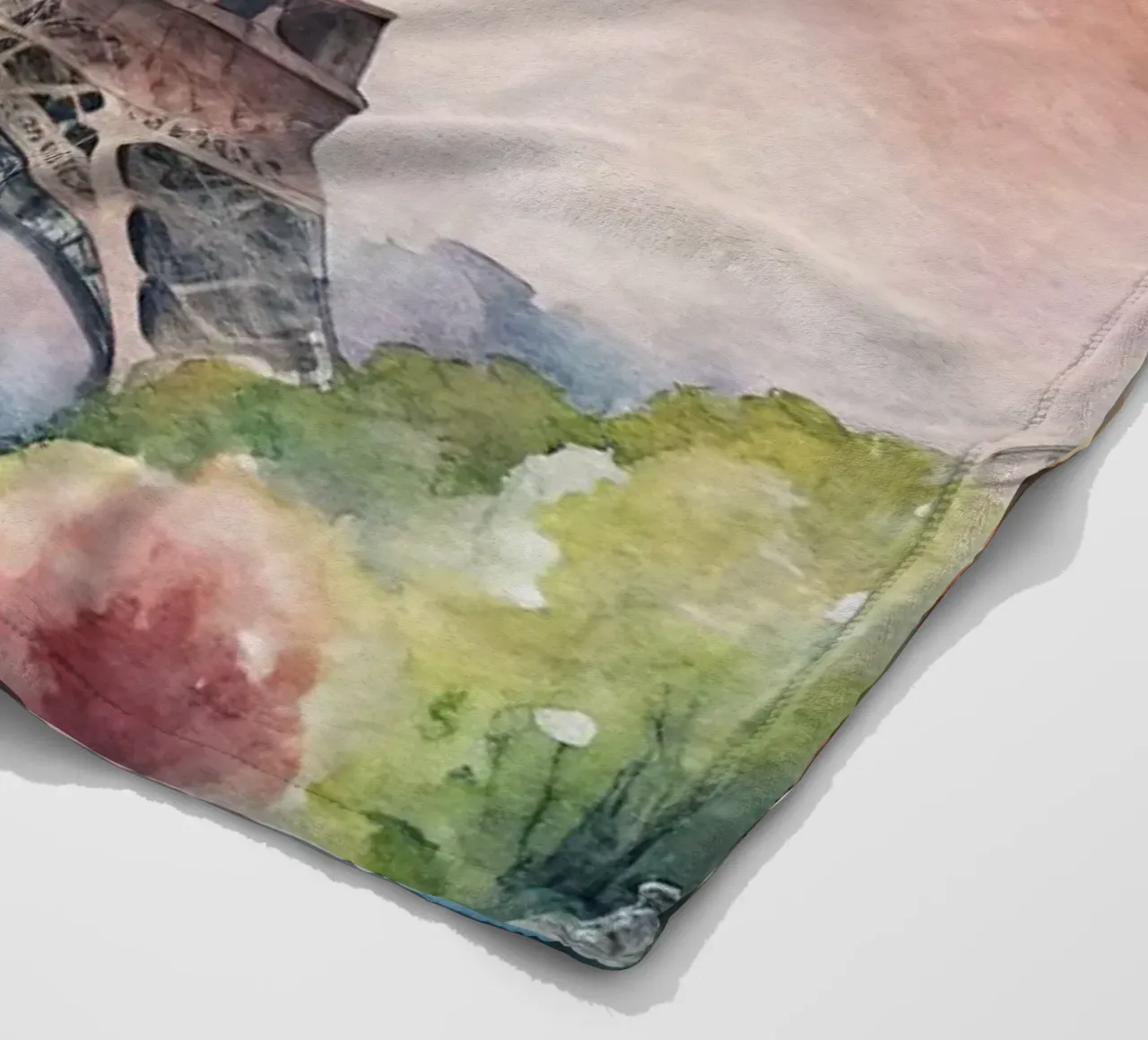 A Drawing of Paris fleece blanket by 🎁 ARTVI-SHOP