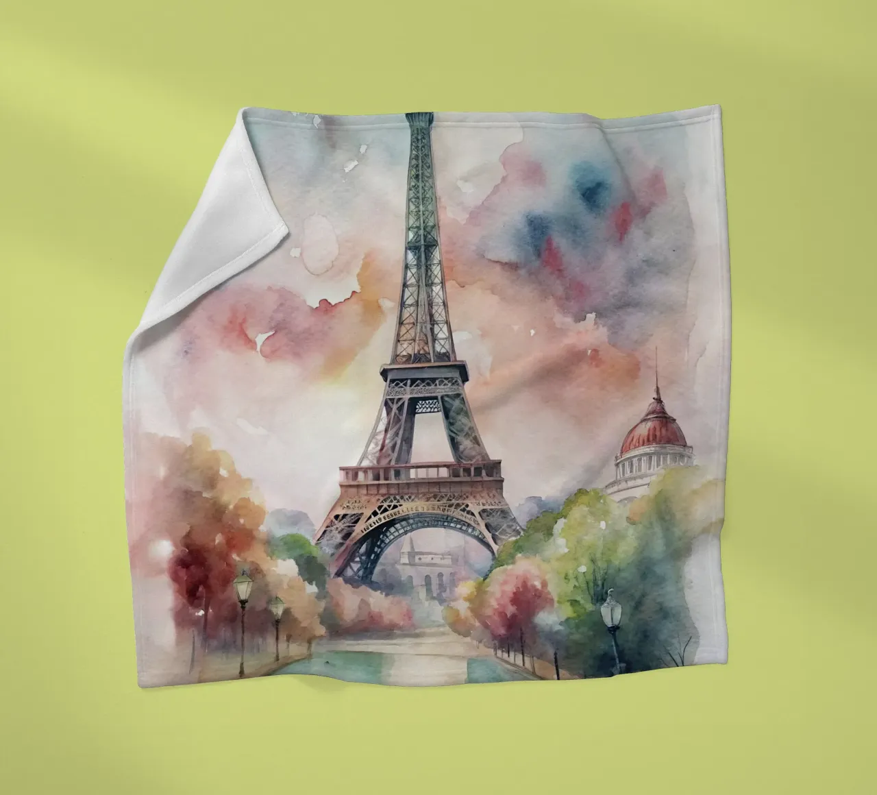 A Drawing of Paris fleece blanket by 🎁 ARTVI-SHOP