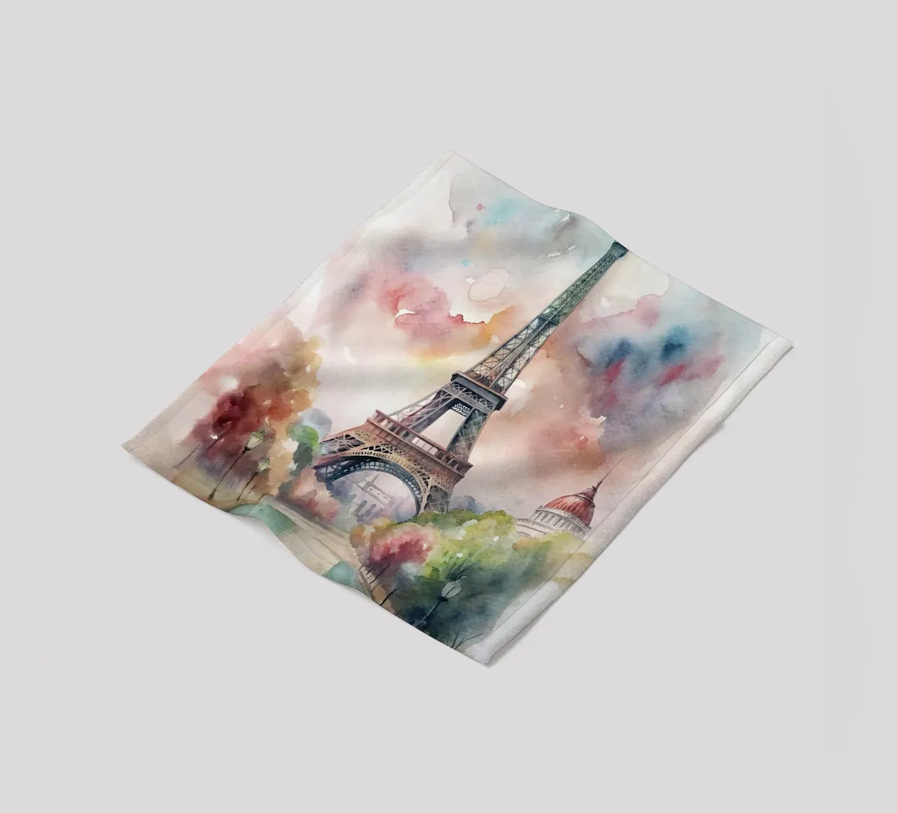 A Drawing of Paris fleece blanket by 🎁 ARTVI-SHOP