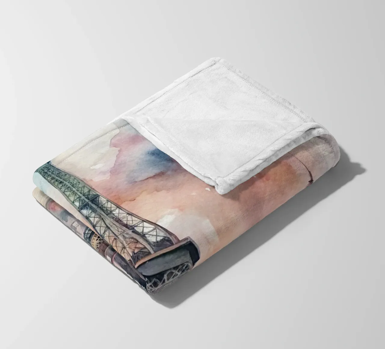 A Drawing of Paris fleece blanket by 🎁 ARTVI-SHOP