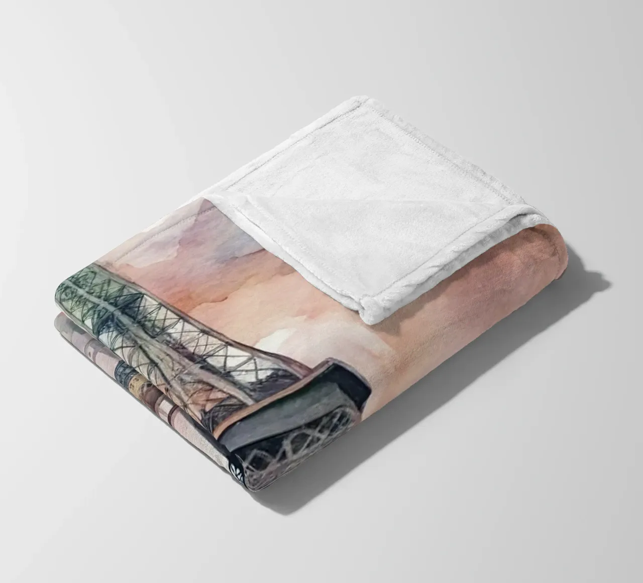 A Drawing of Paris fleece blanket by 🎁 ARTVI-SHOP
