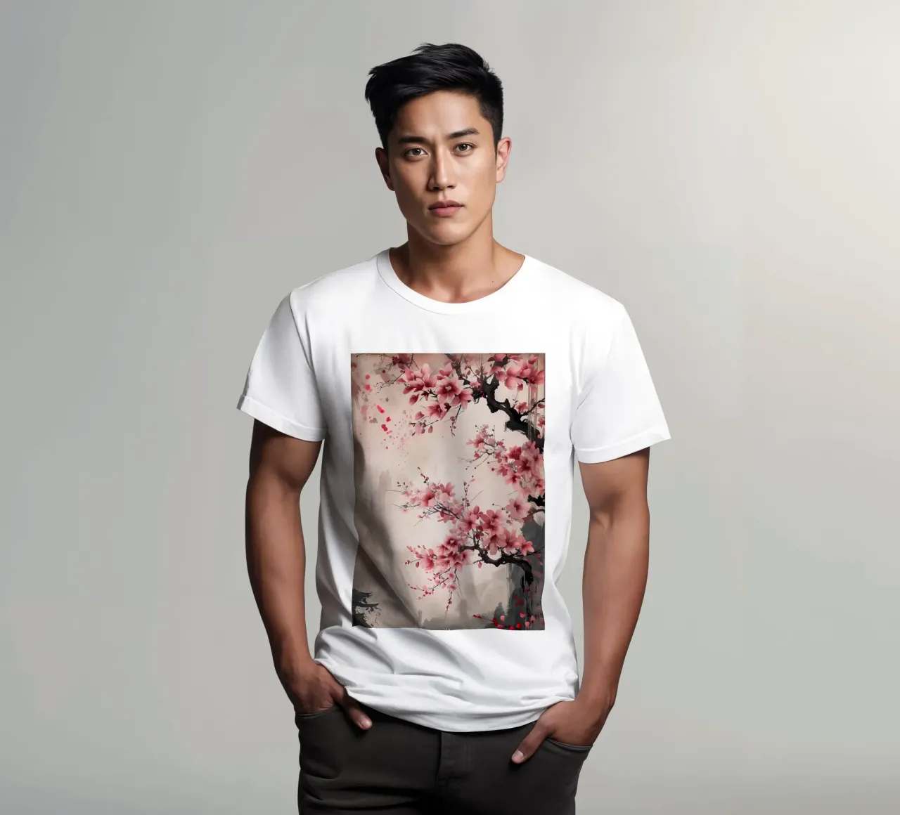 ciliegio in fiore giapponese t-shirt da Rebecca Clark Wyrick