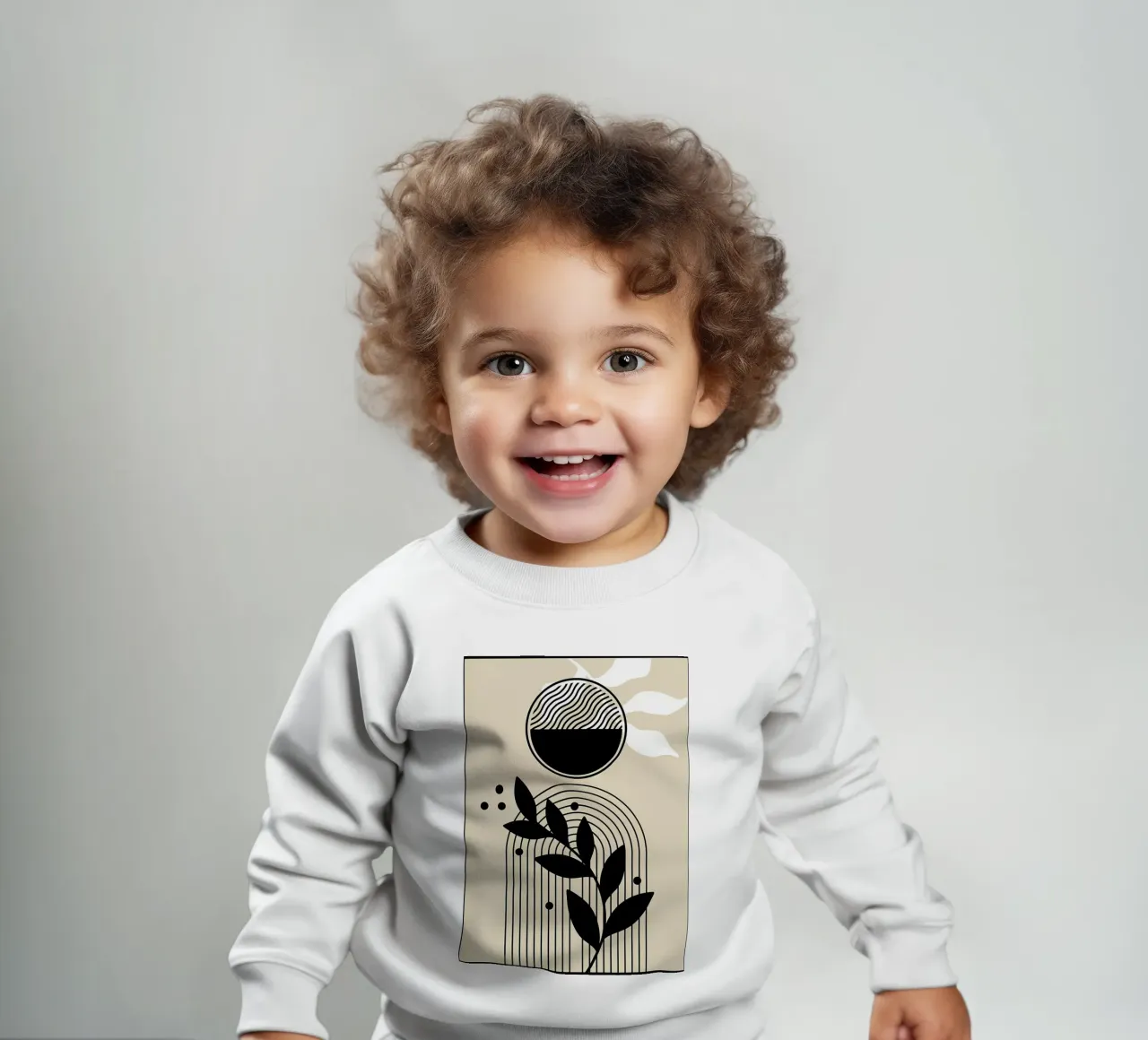 Abstrakte Minimalistische Kunst Baby Sweatshirt von James M Coyle