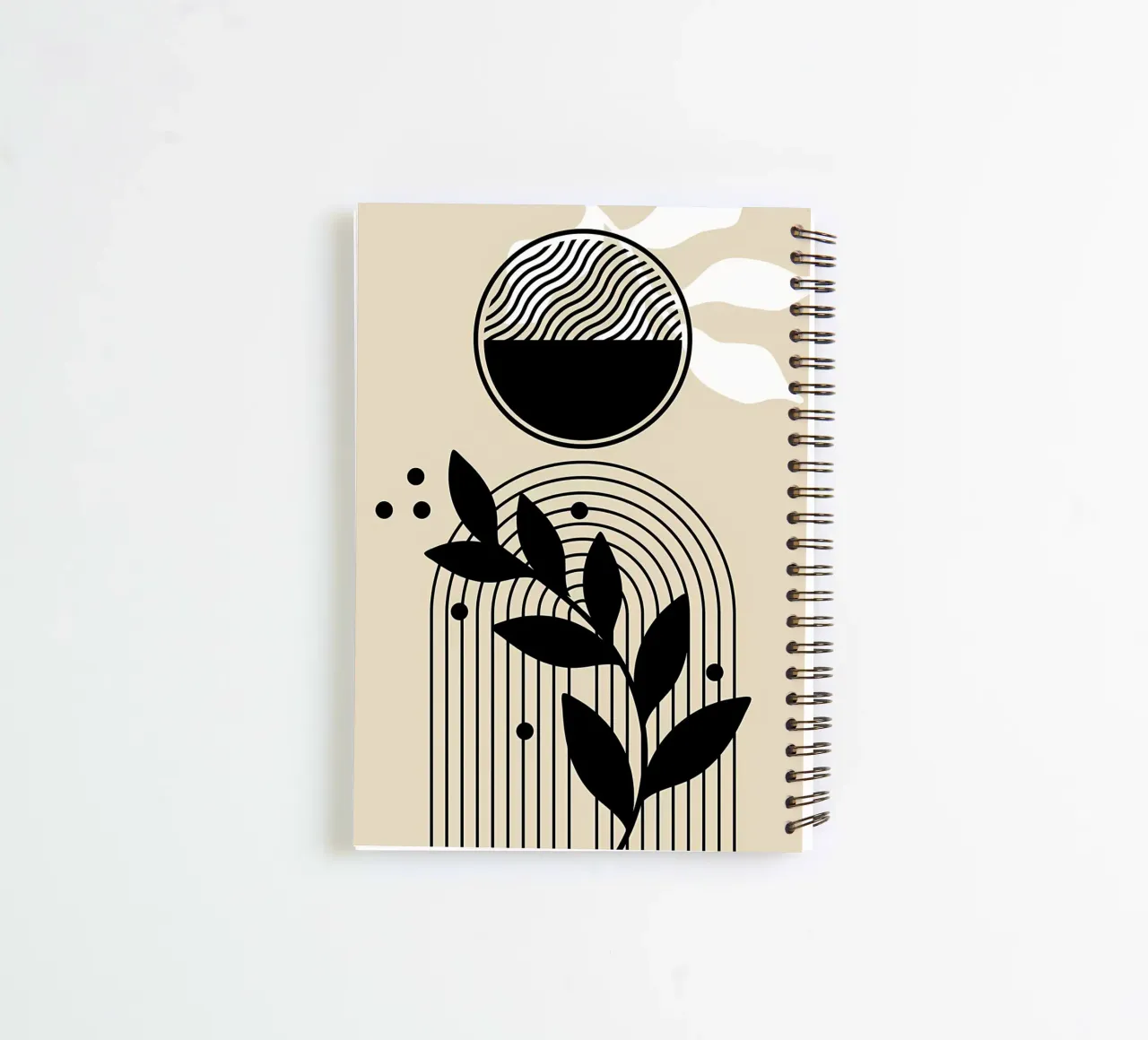 Abstract Minimalist Art spiral notebook by James M Coyle