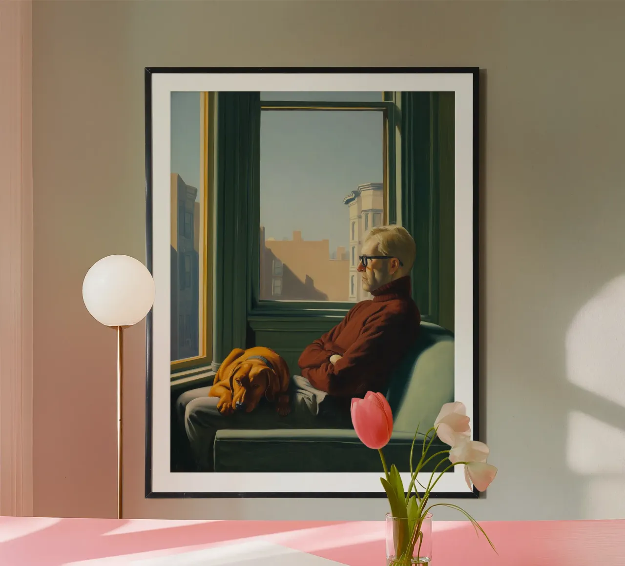 Concerned about the future | Inspired by E. Hopper poster by Autofocus