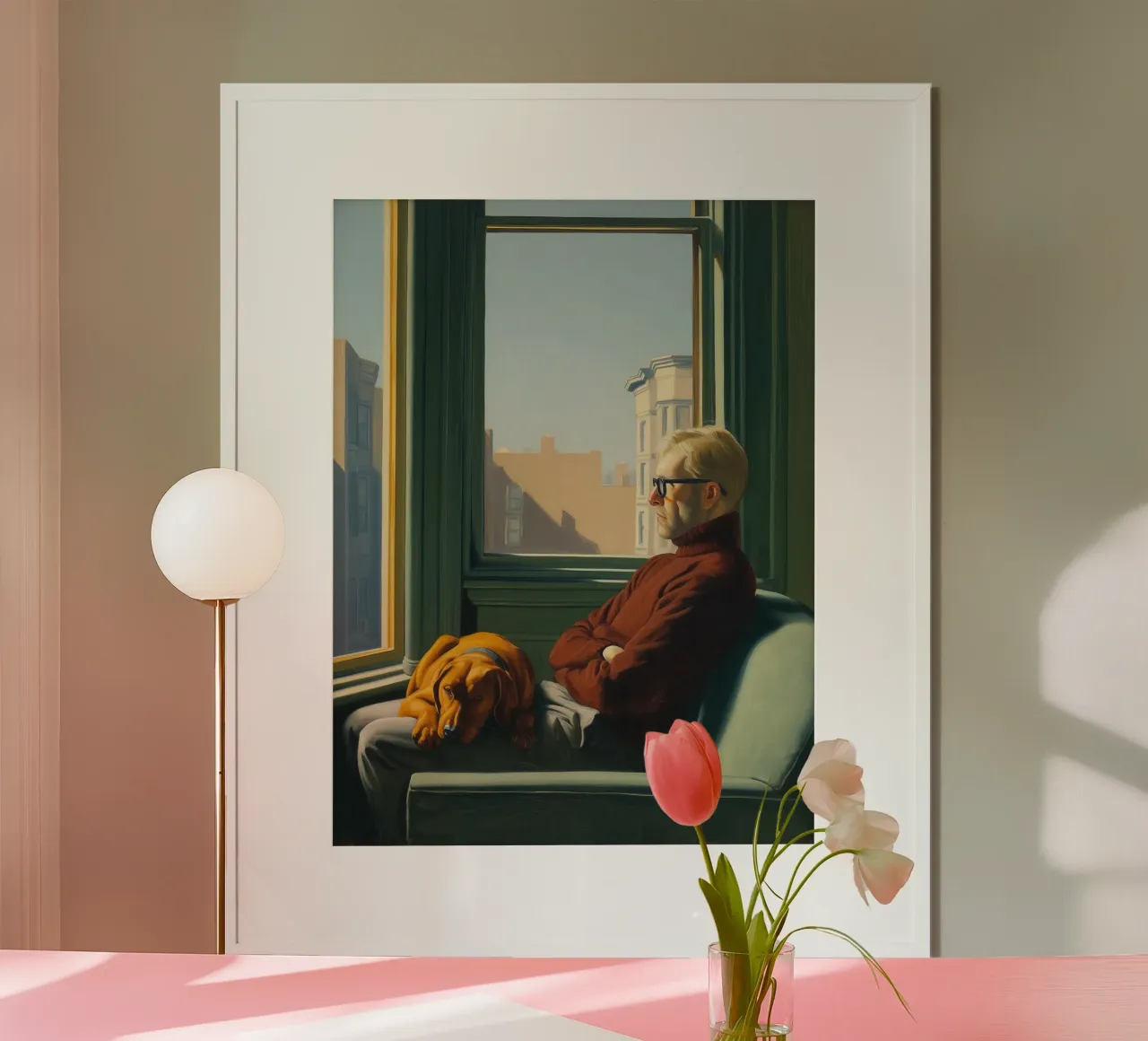 Concerned about the future | Inspired by E. Hopper poster by Autofocus