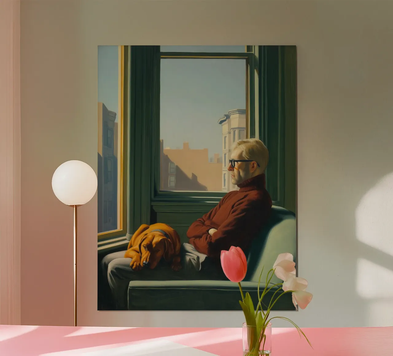 Concerned about the future | Inspired by E. Hopper poster by Autofocus