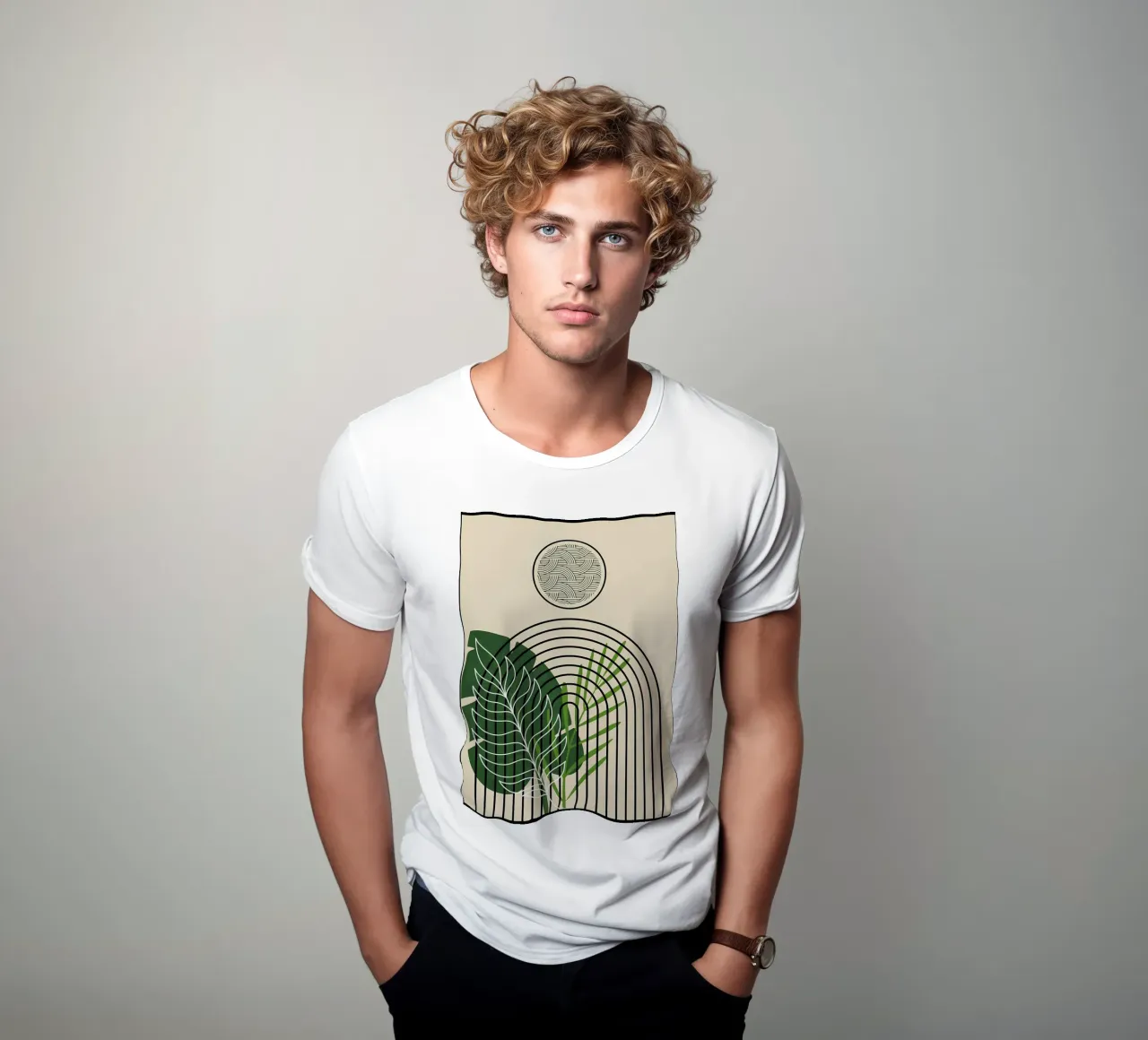 Tropical Abstract Art Print t-shirt de James M Coyle