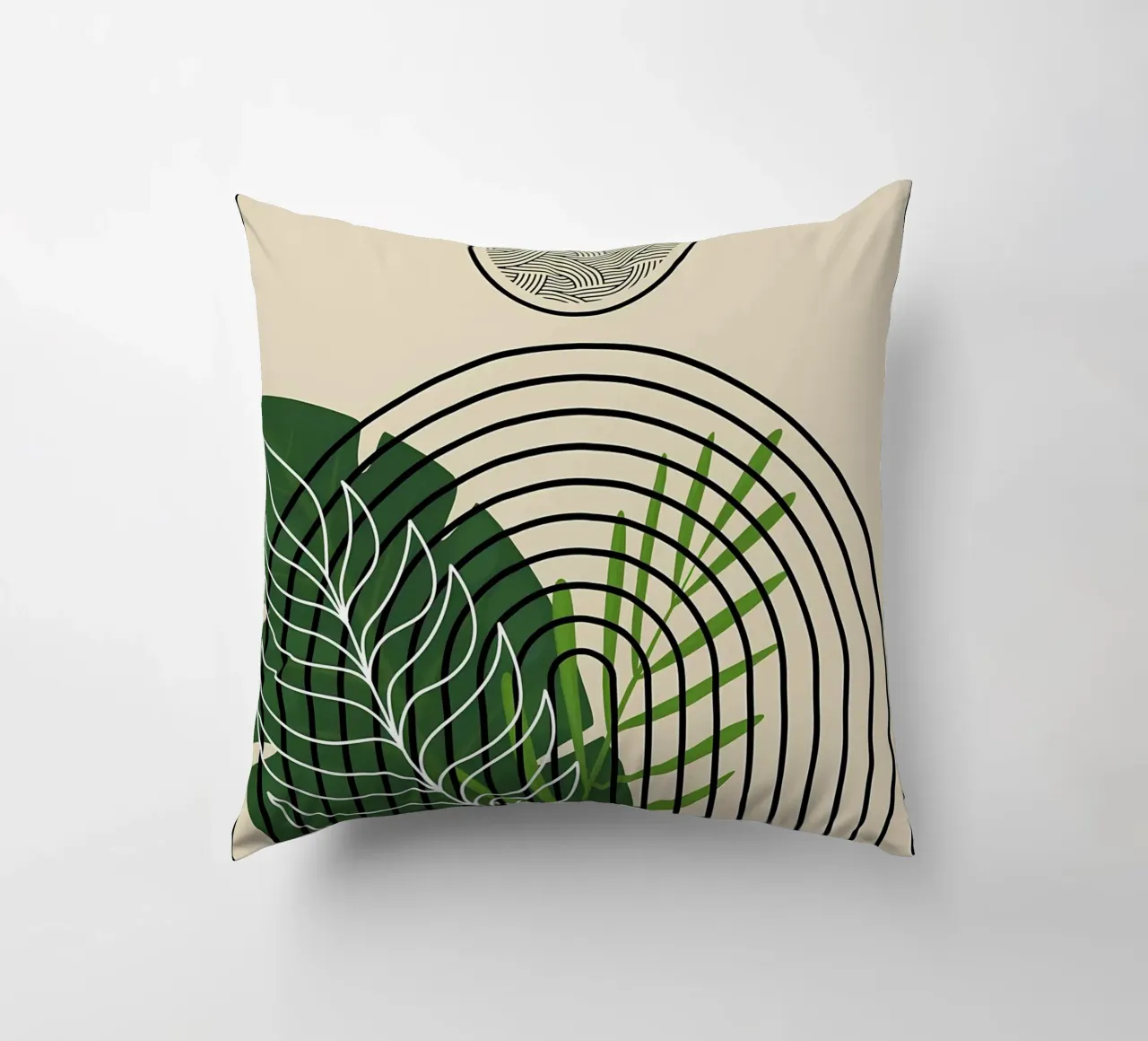 Tropical Abstract Art Print coussin de James M Coyle