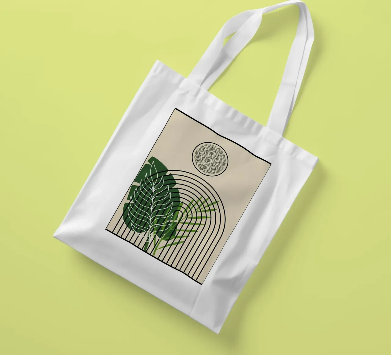 Tropical Abstract Art Print tote bag by James M Coyle