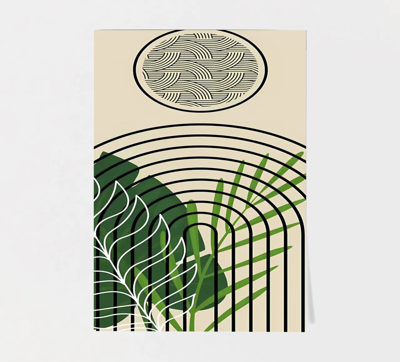 Tropical Abstract Art Print sticker sheet by James M Coyle