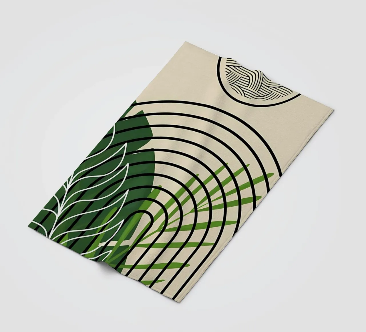 Tropical Abstract Art Print fleece blanket by James M Coyle
