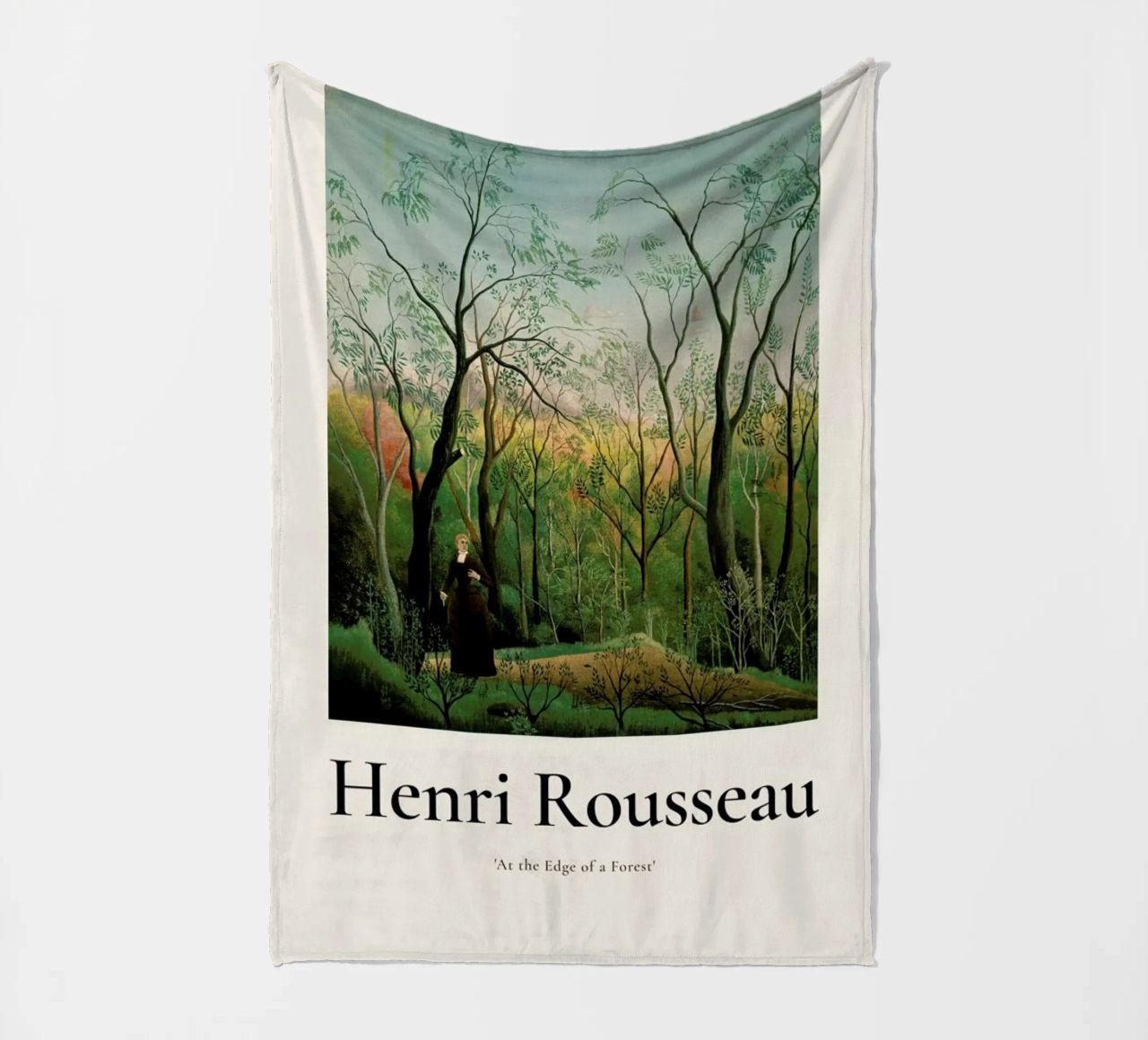 Rousseau - At the Edge of a Forest Fleecedecke von ARTOTHEK