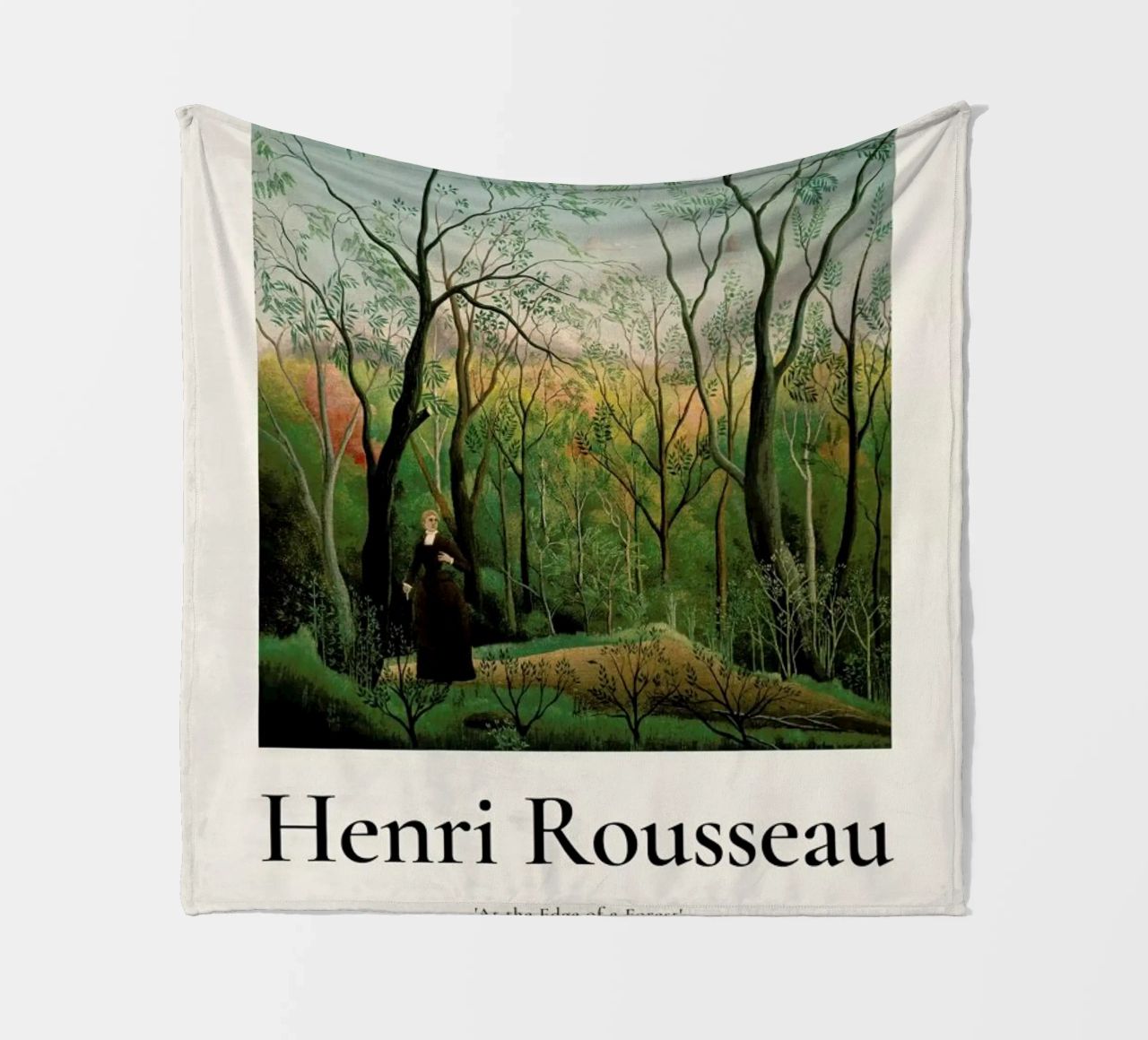 Rousseau - At the Edge of a Forest Fleecedecke von ARTOTHEK