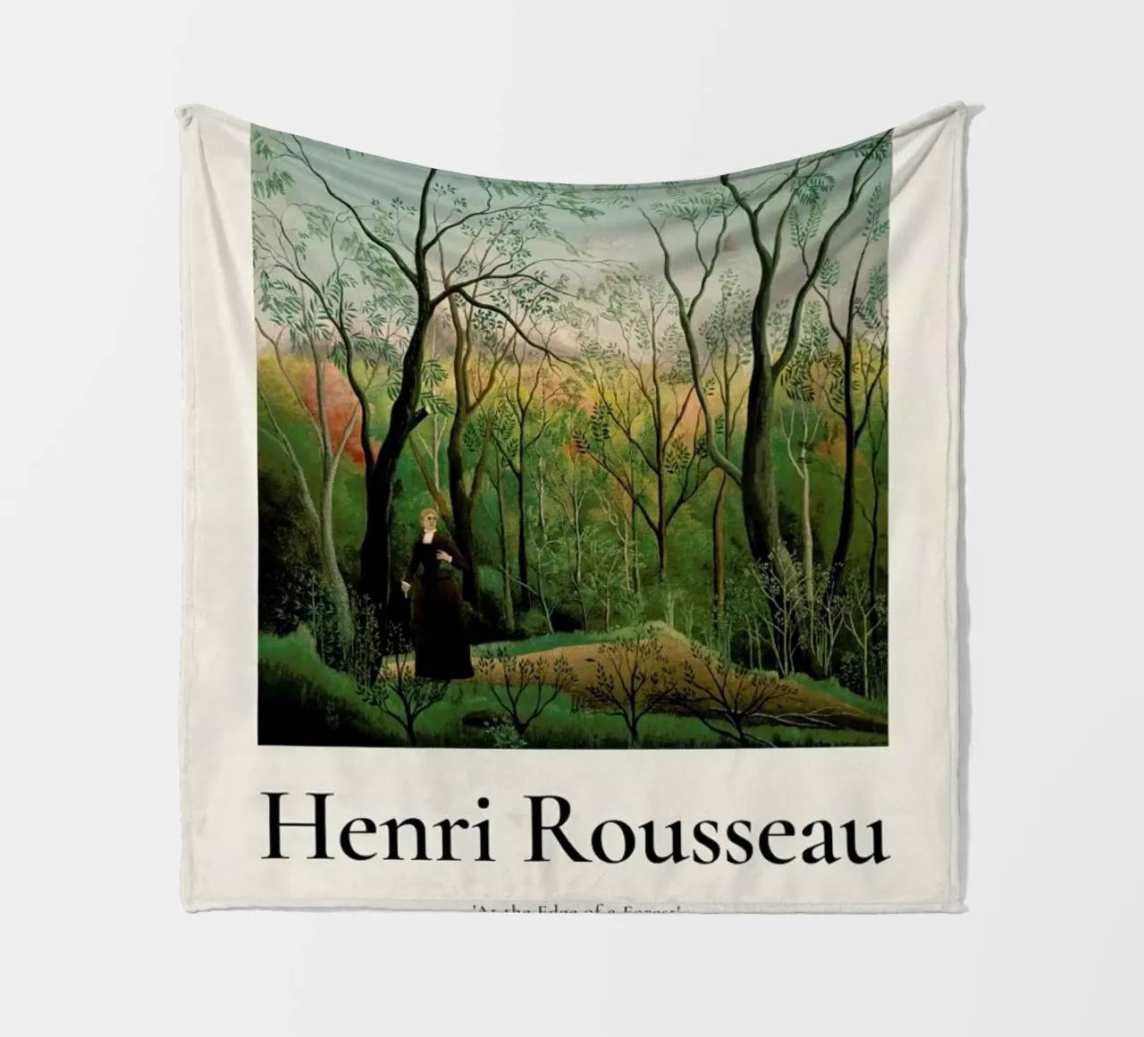 Rousseau - At the Edge of a Forest fleece blanket by ARTOTHEK