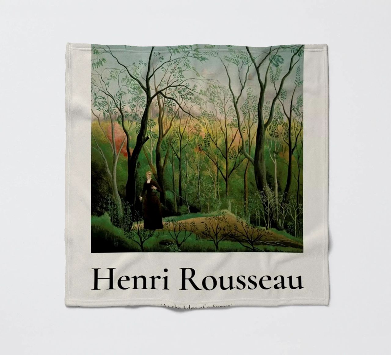 Rousseau - At the Edge of a Forest Fleecedecke von ARTOTHEK