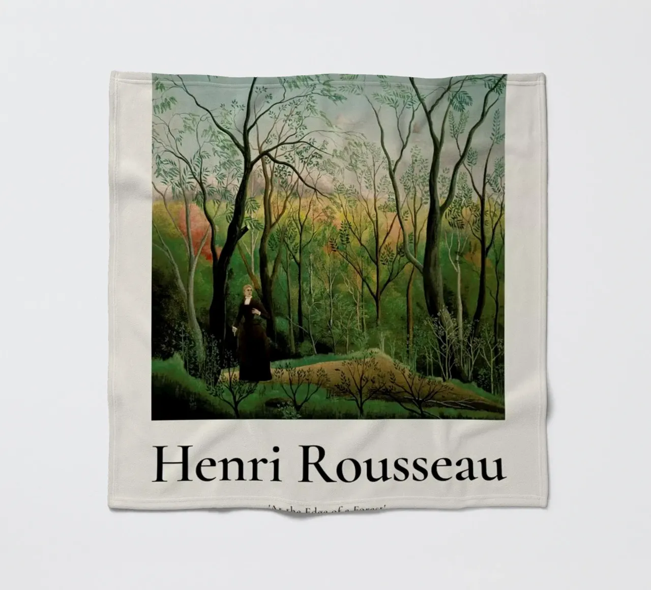 Rousseau - At the Edge of a Forest fleece blanket by ARTOTHEK