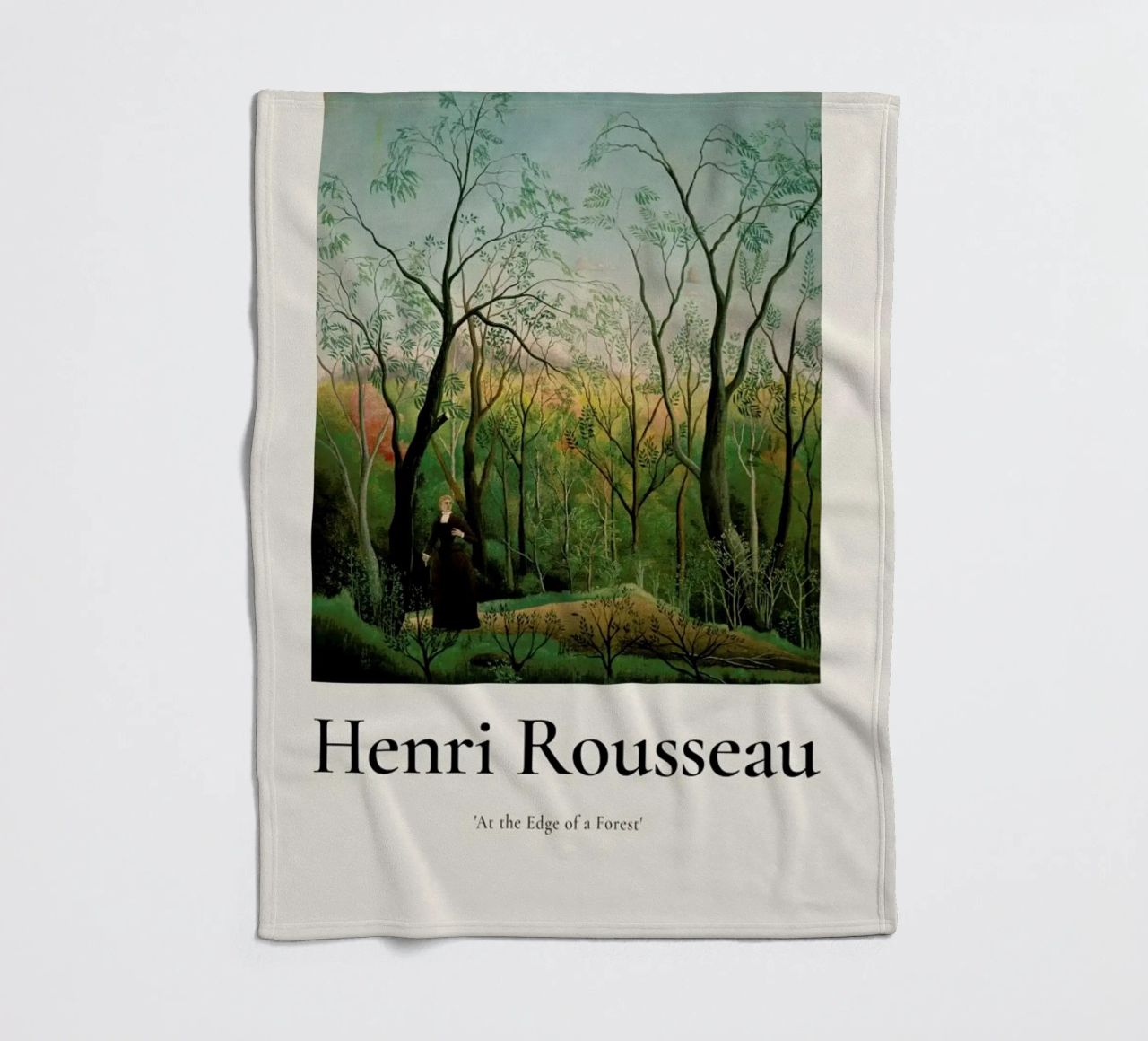 Rousseau - At the Edge of a Forest Fleecedecke von ARTOTHEK