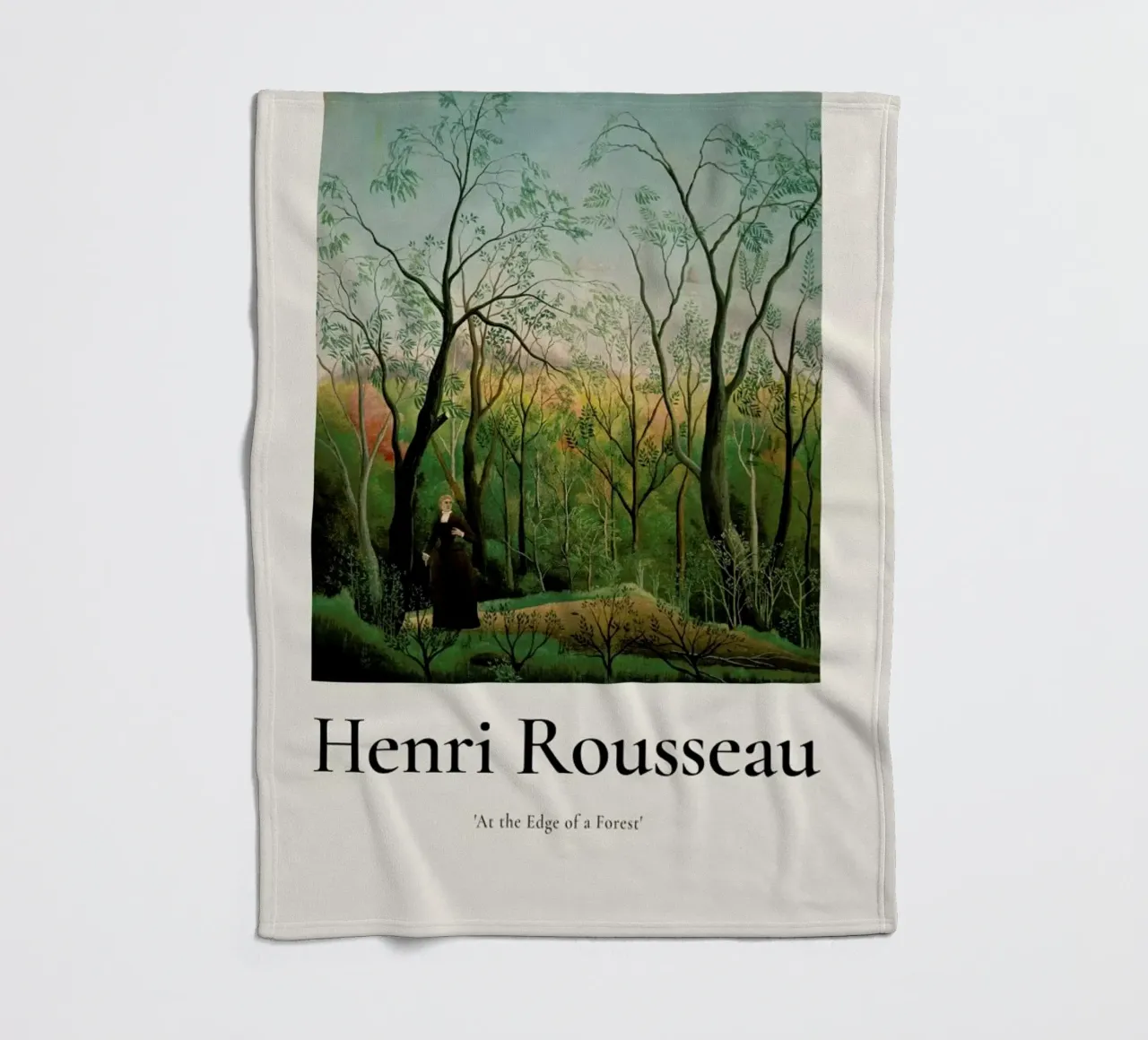 Rousseau - At the Edge of a Forest Fleecedecke von ARTOTHEK