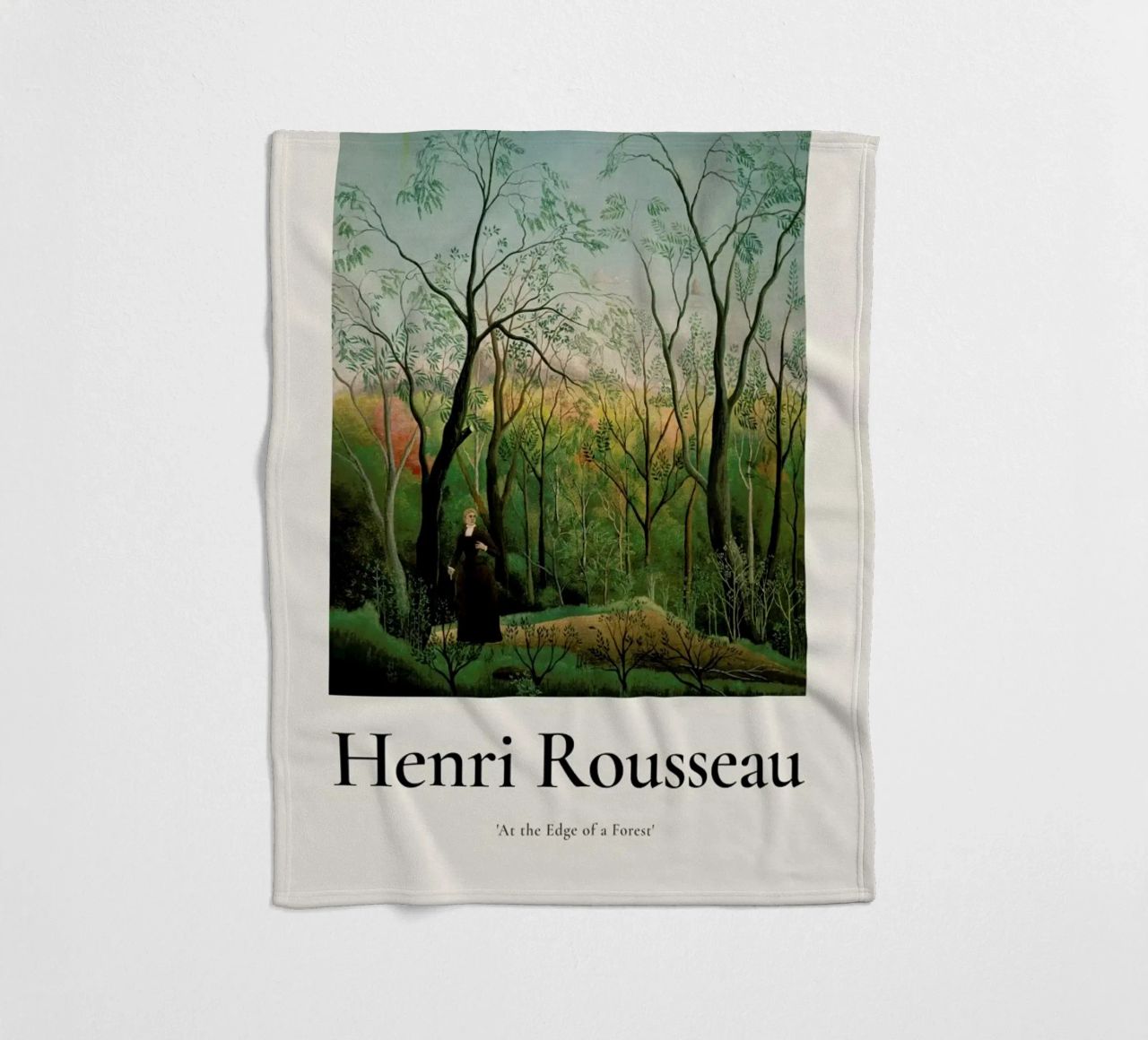 Rousseau - At the Edge of a Forest Fleecedecke von ARTOTHEK