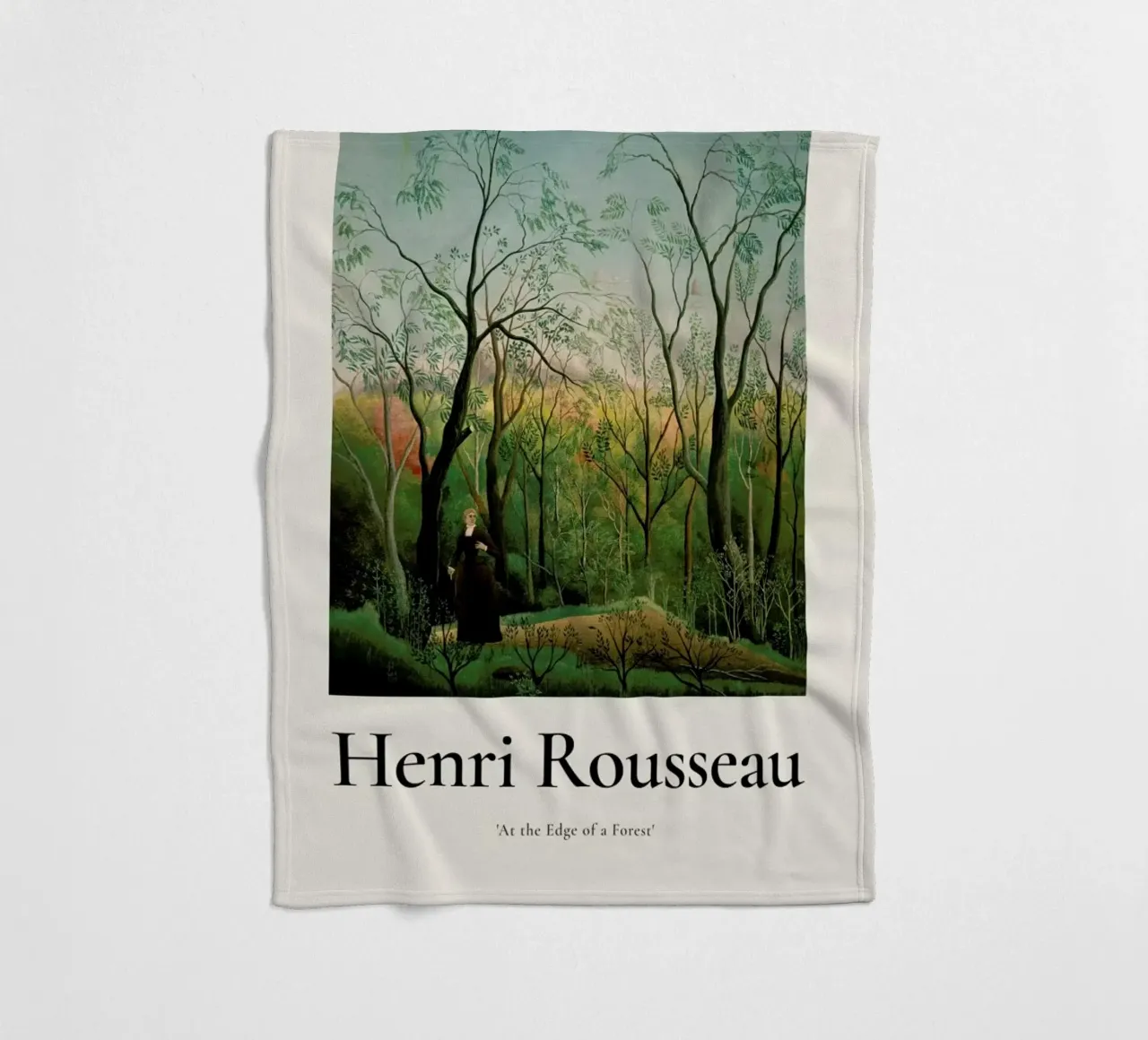 Rousseau - At the Edge of a Forest fleece blanket by ARTOTHEK
