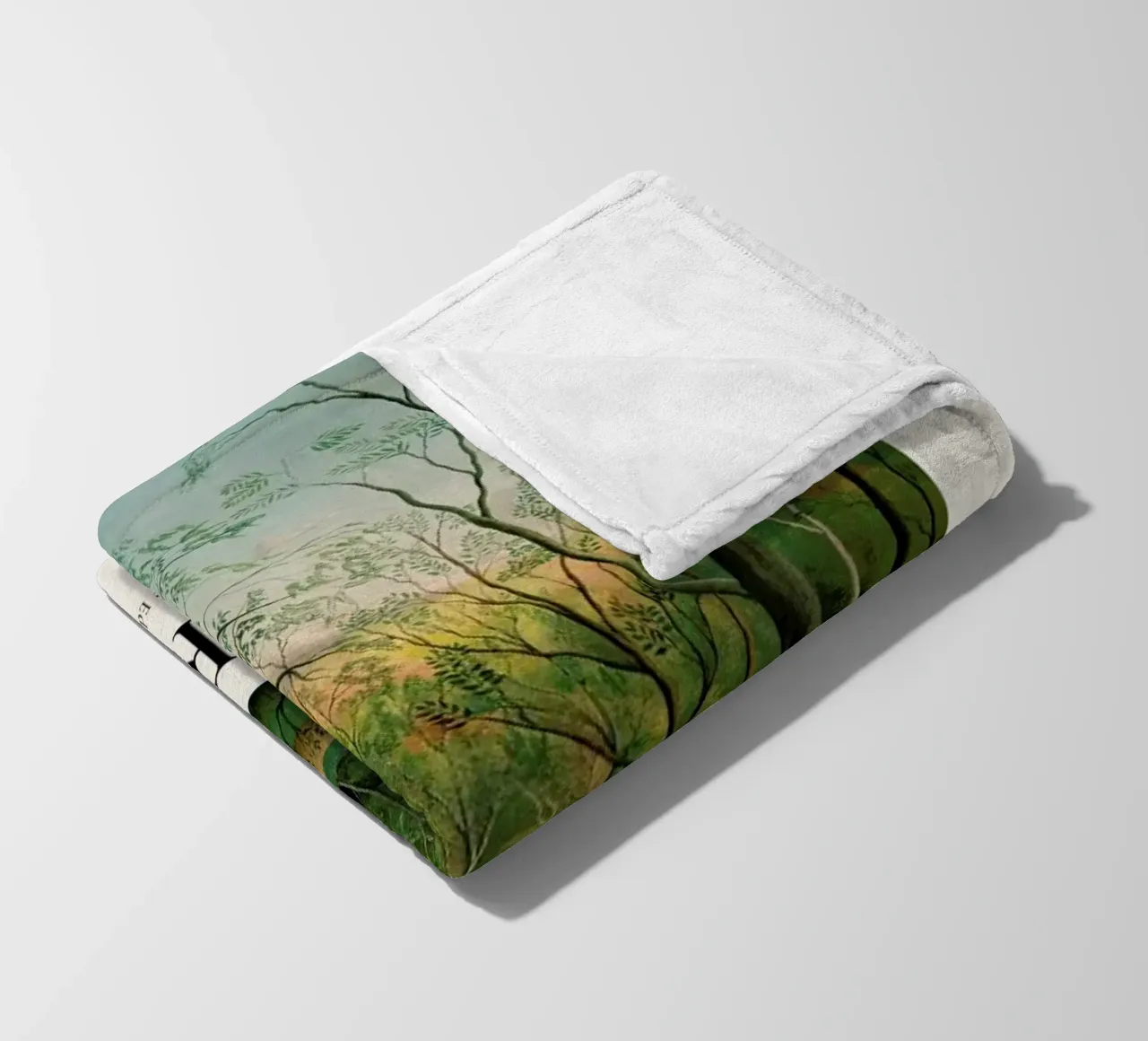 Rousseau - At the Edge of a Forest fleece blanket by ARTOTHEK