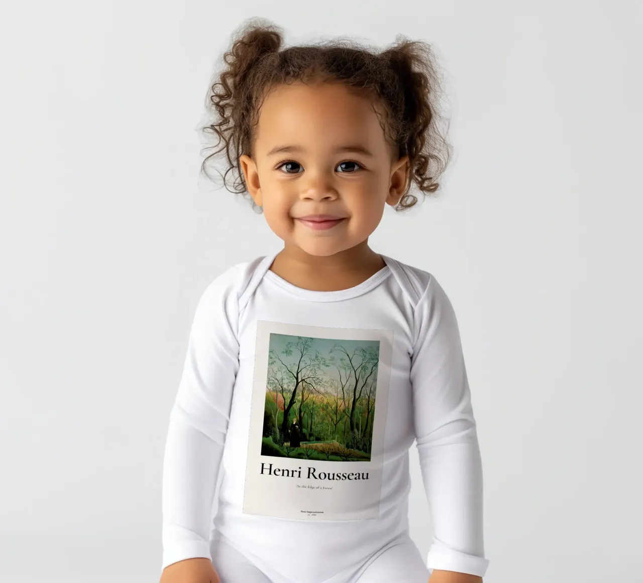 Rousseau - At the Edge of a Forest body neonato maniche lunghe da ARTOTHEK