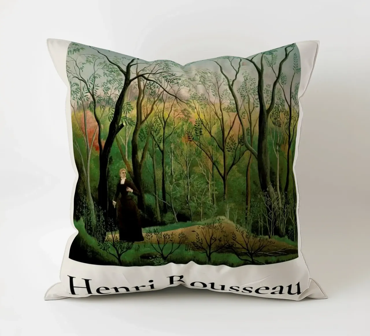 Rousseau - At the Edge of a Forest decorative cushion by ARTOTHEK