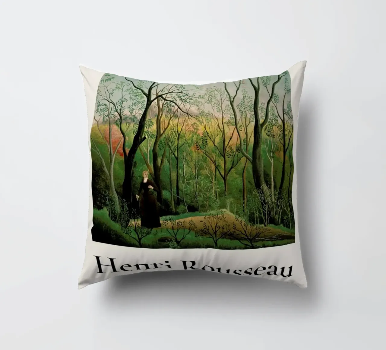 Rousseau - At the Edge of a Forest cuscino da ARTOTHEK