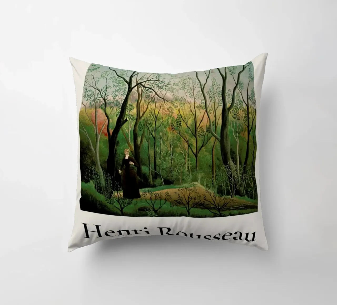 Rousseau - At the Edge of a Forest cuscino da ARTOTHEK