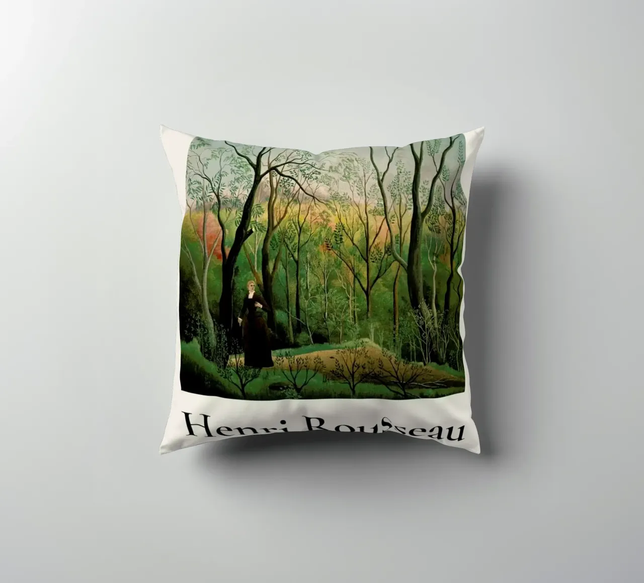 Rousseau - At the Edge of a Forest decorative cushion by ARTOTHEK