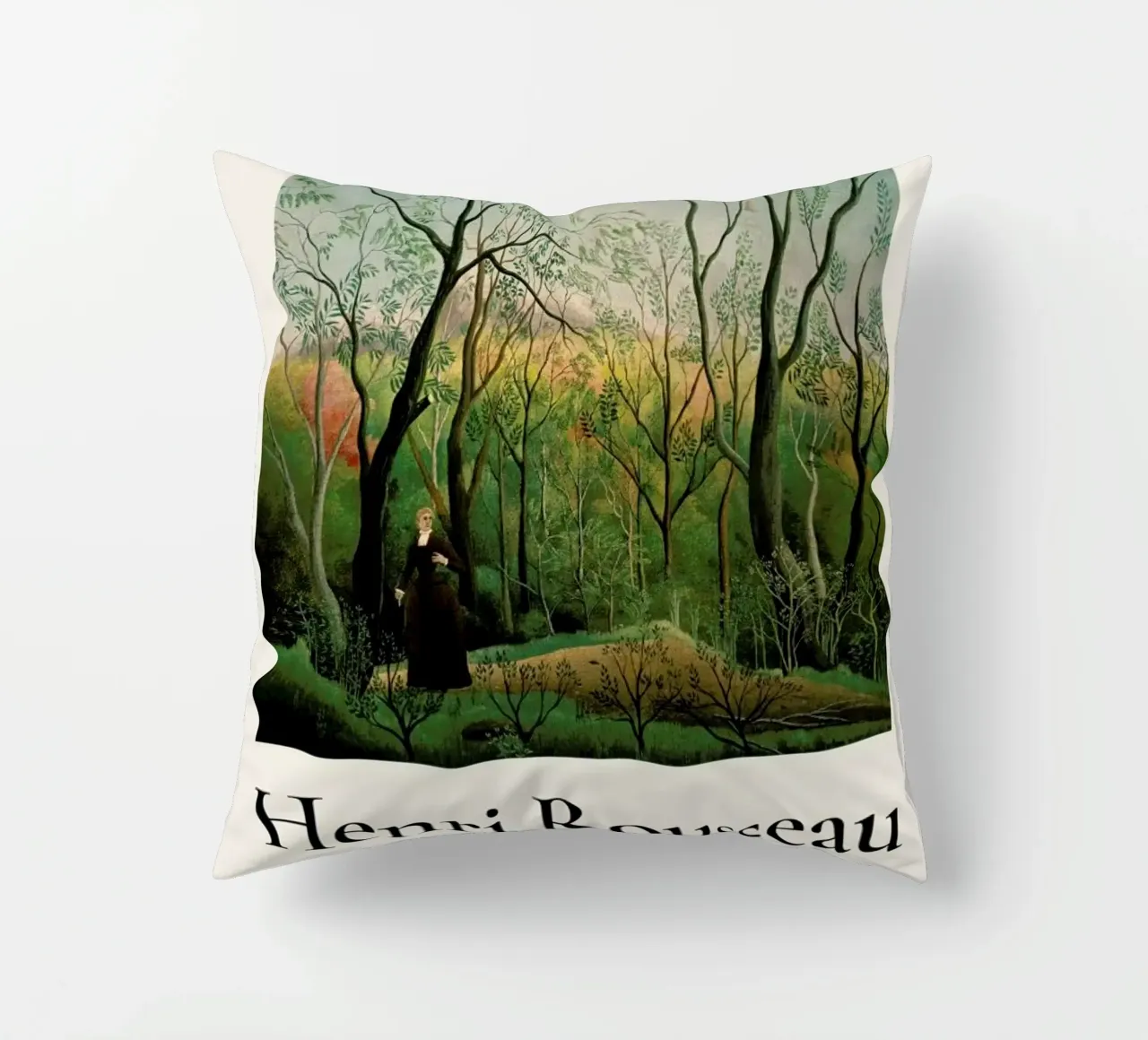 Rousseau - At the Edge of a Forest cuscino da ARTOTHEK