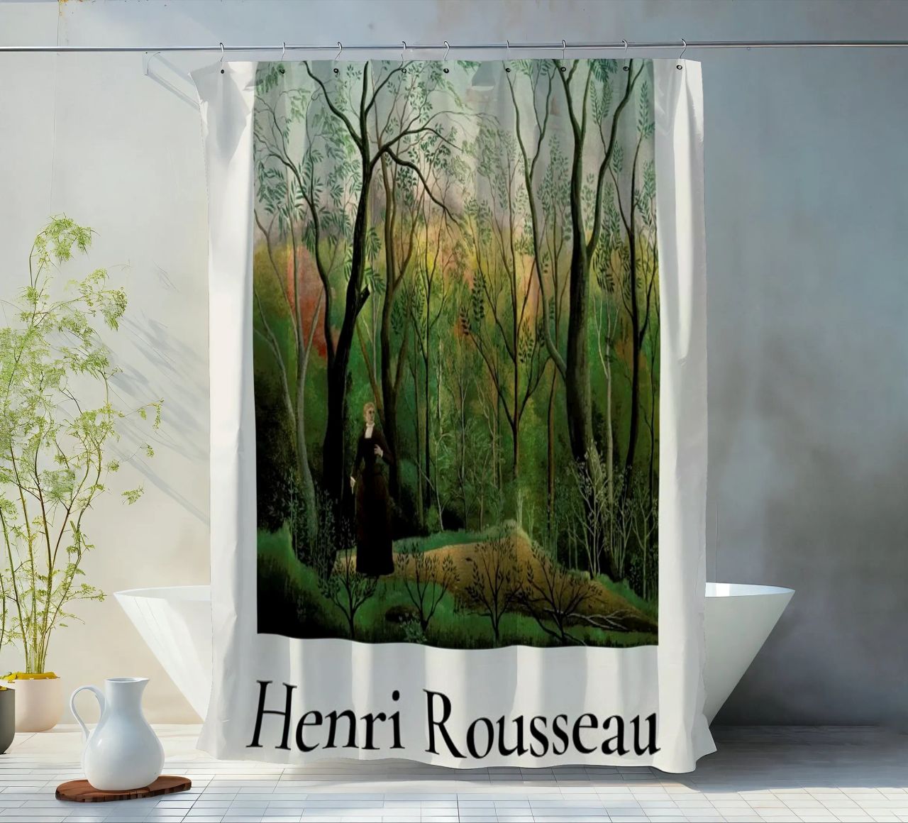 Rousseau - At the Edge of a Forest Duschvorhang von ARTOTHEK