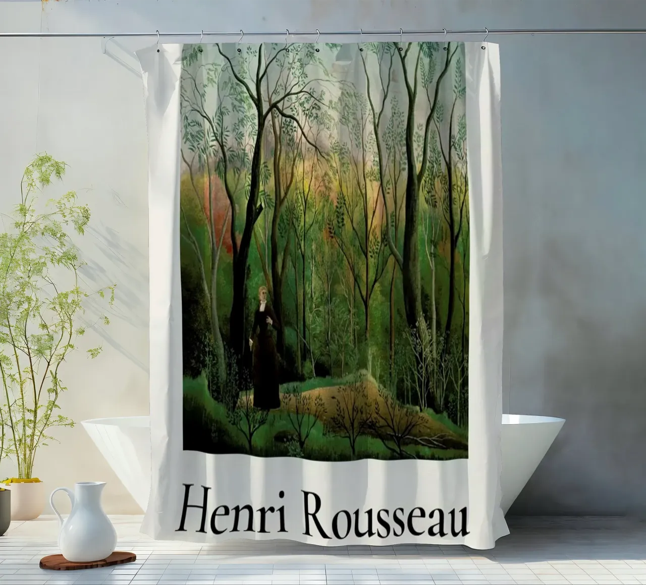 Rousseau - At the Edge of a Forest Duschvorhang von ARTOTHEK